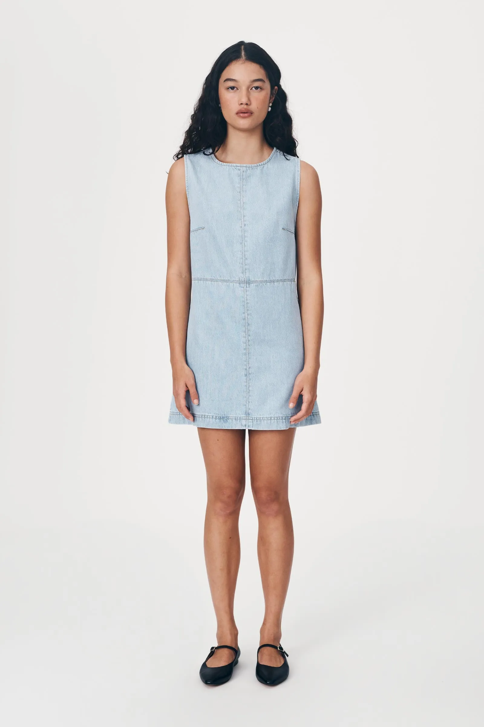 Jean Denim Mini Dress sold by Rowie the Label product image thumbnail 3