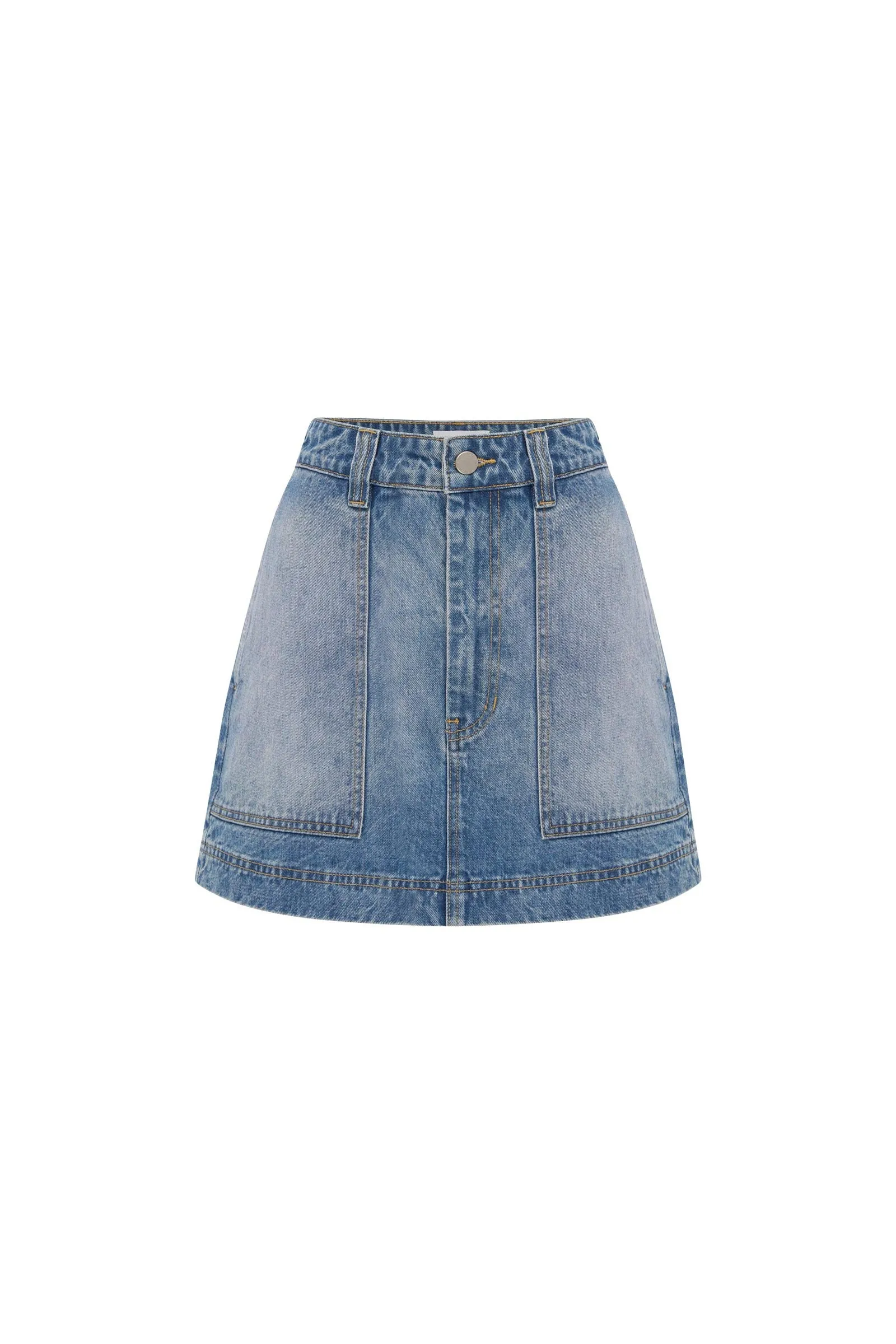 Georgia Denim Mini Skirt sold by Rowie the Label product image thumbnail 2
