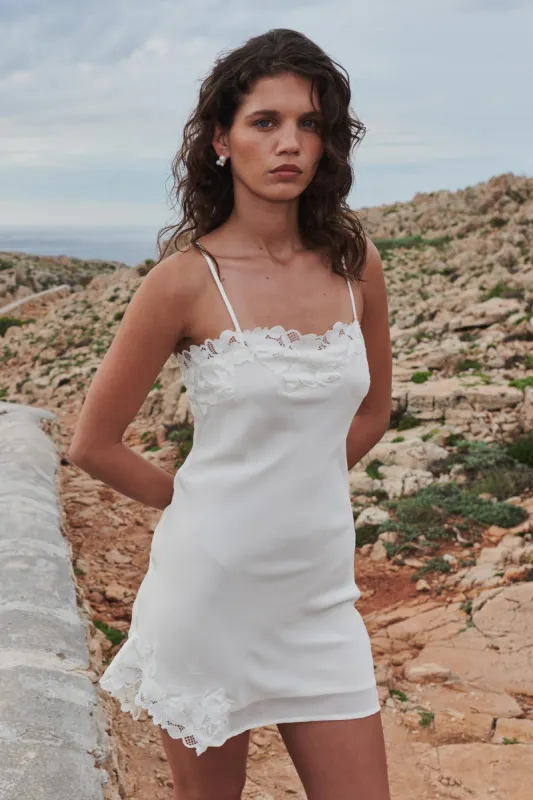Claudia Silk Slip Mini Dress sold by Rowie the Label