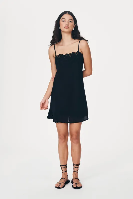 Claudia Silk Slip Mini Dress sold by Rowie the Label