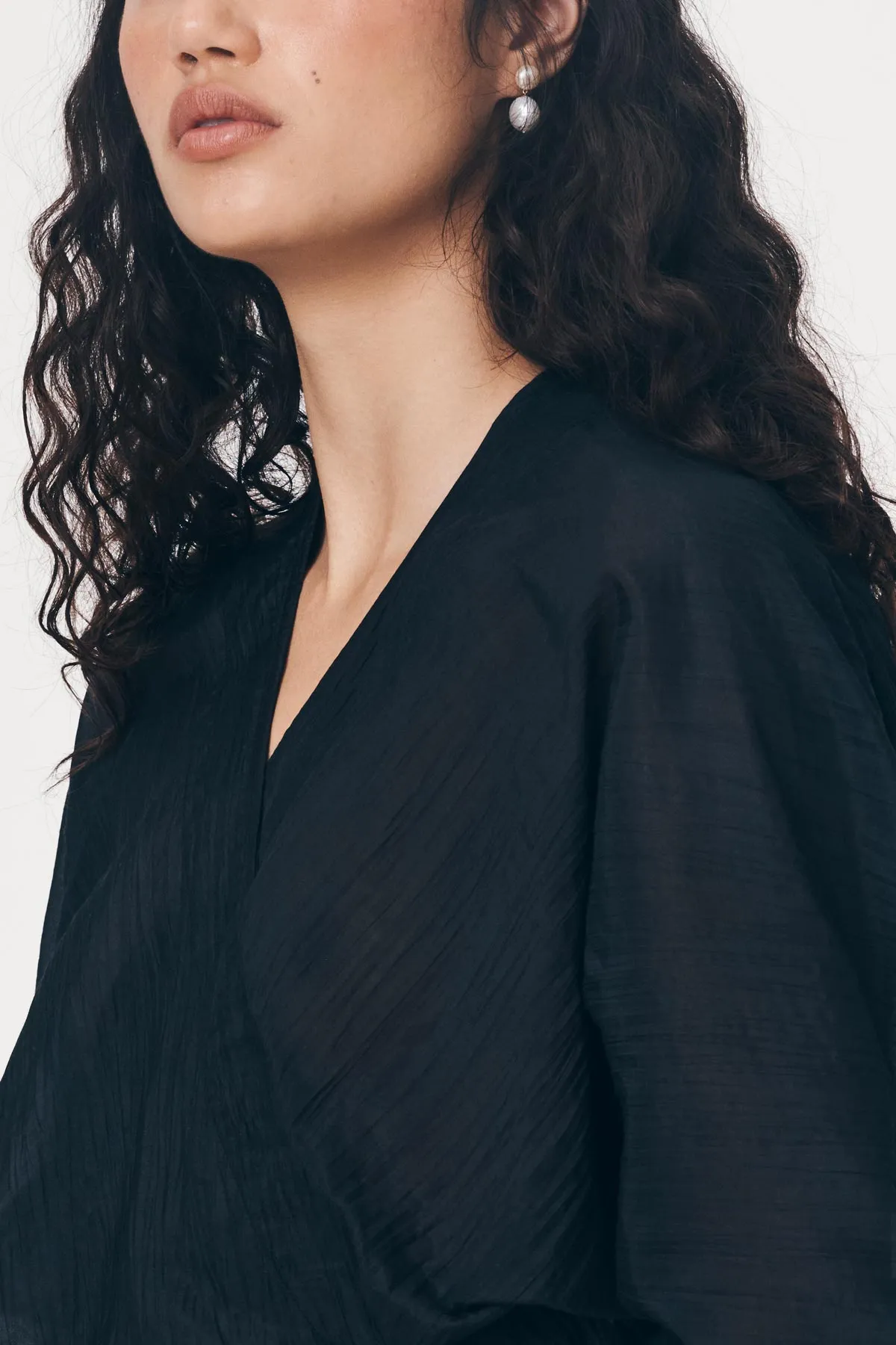 Isla Silk Wrap Mini Dress sold by Rowie the Label product image thumbnail 4