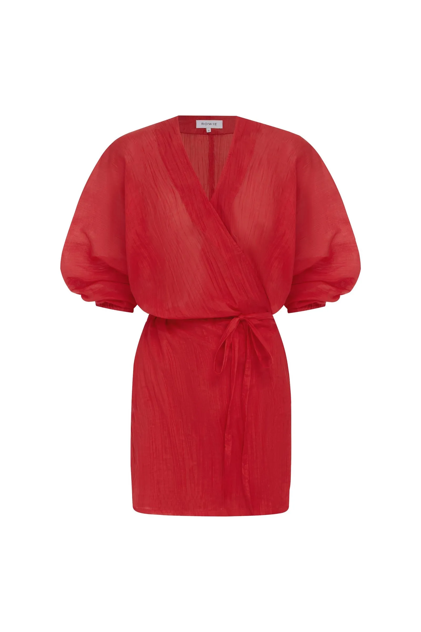 Isla Silk Wrap Mini Dress sold by Rowie the Label product image thumbnail 2