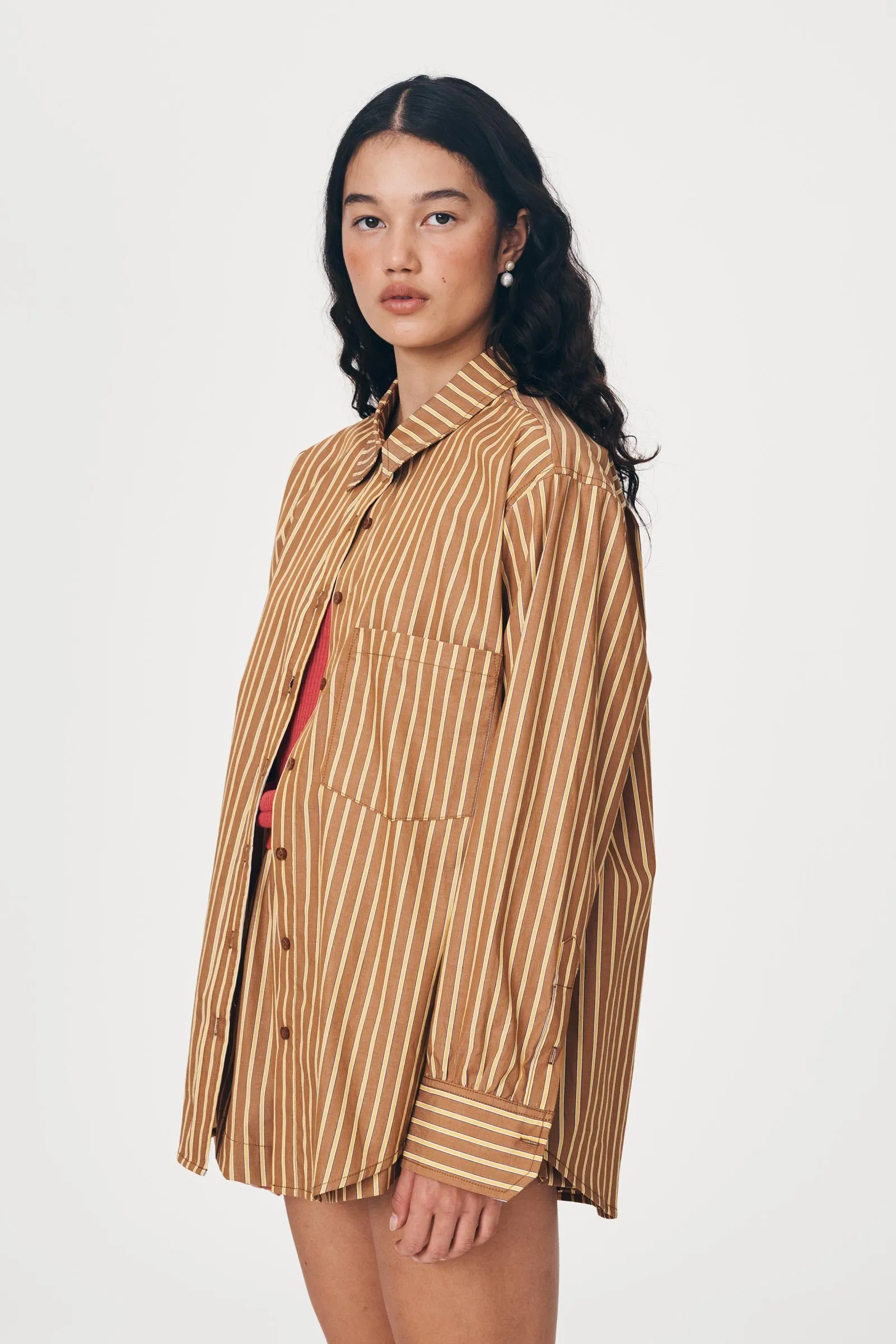 Ramona Stripe Long Sleeve Shirt sold by Rowie the Label product image thumbnail 4