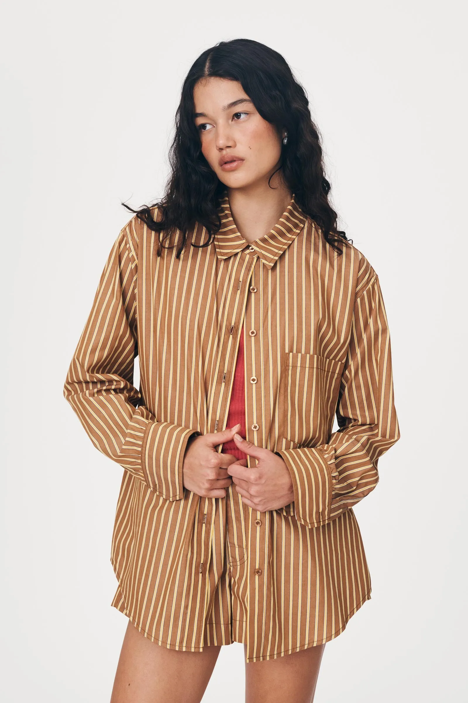 Ramona Stripe Long Sleeve Shirt sold by Rowie the Label product image thumbnail 3
