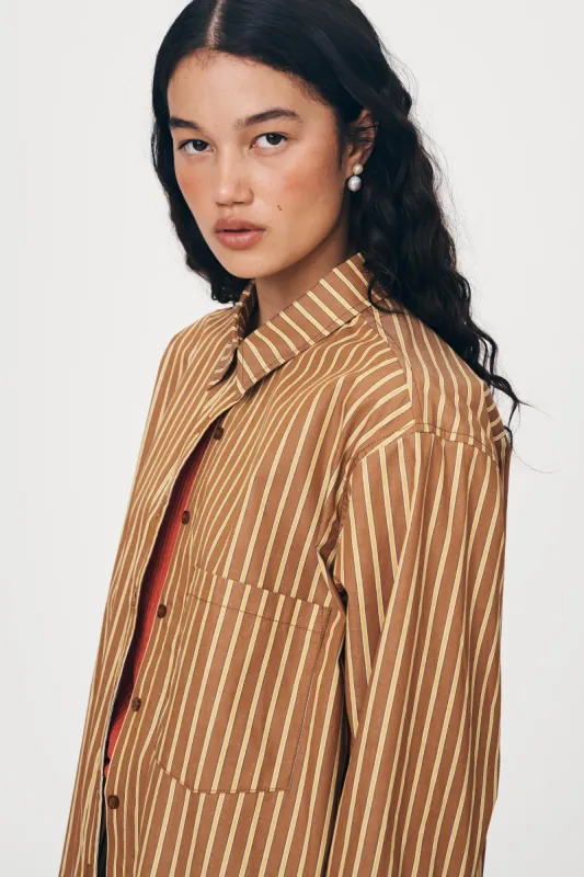 Ramona Stripe Long Sleeve Shirt sold by Rowie the Label