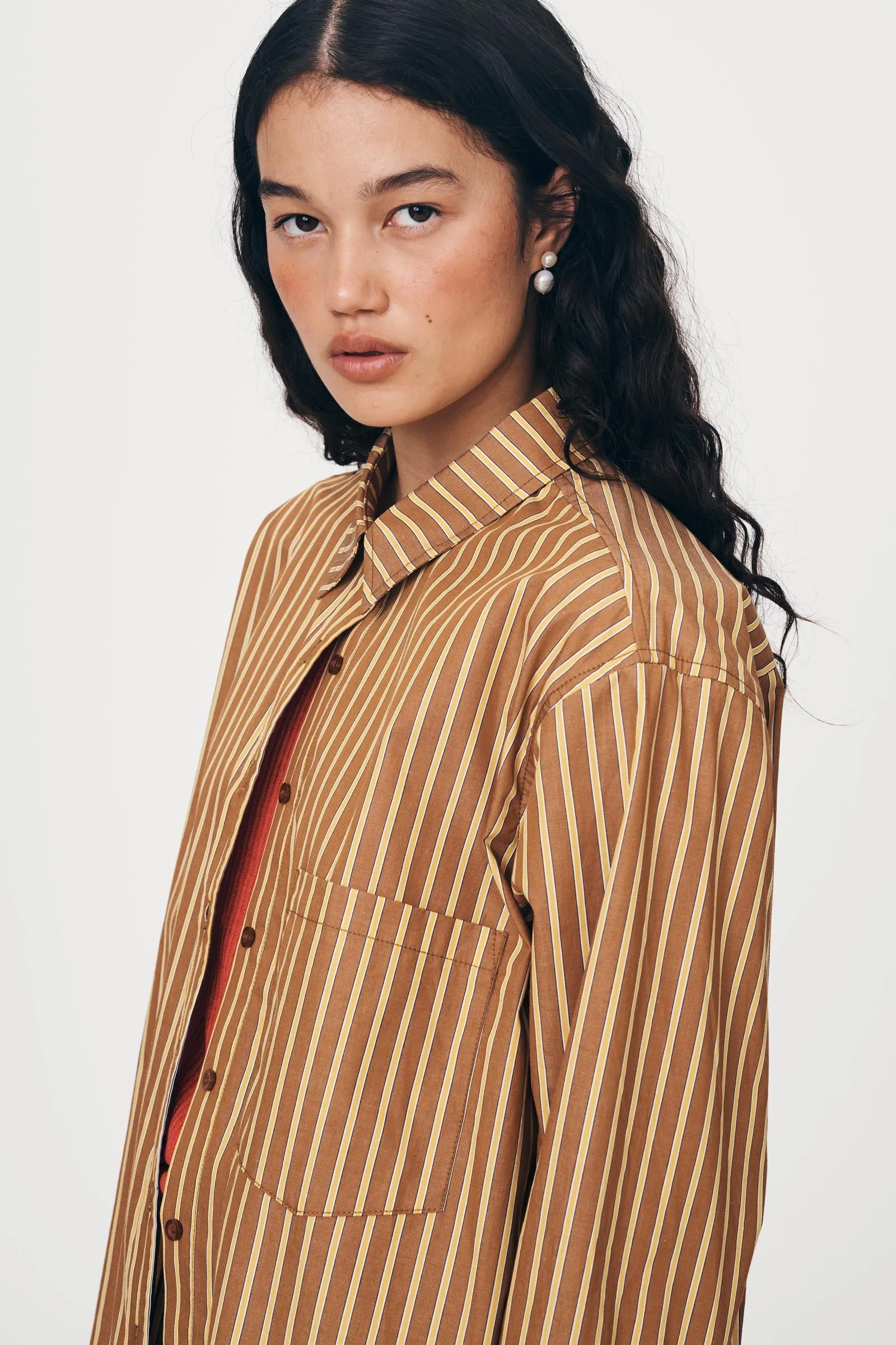 Ramona Stripe Long Sleeve Shirt sold by Rowie the Label