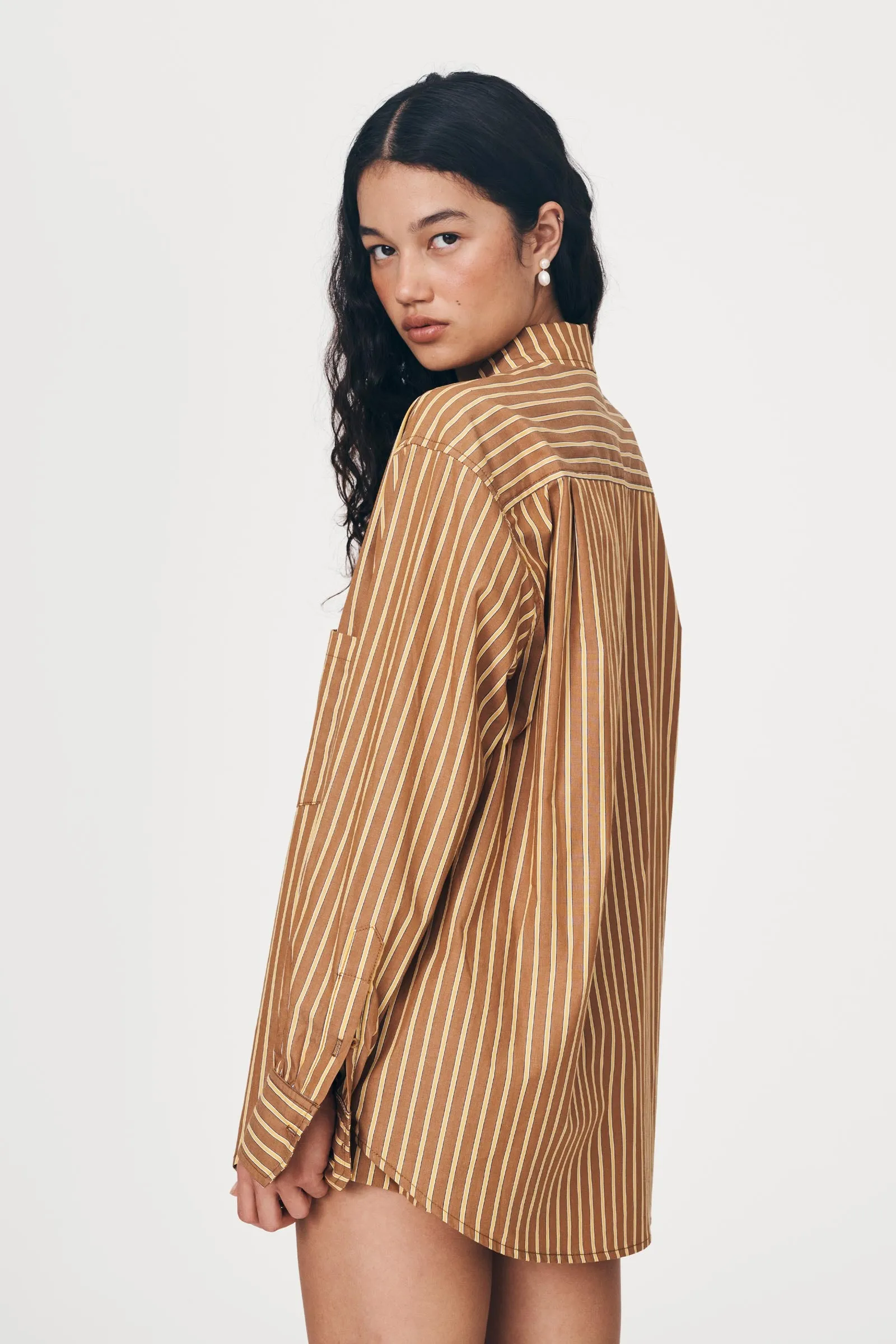 Ramona Stripe Long Sleeve Shirt sold by Rowie the Label product image thumbnail 5