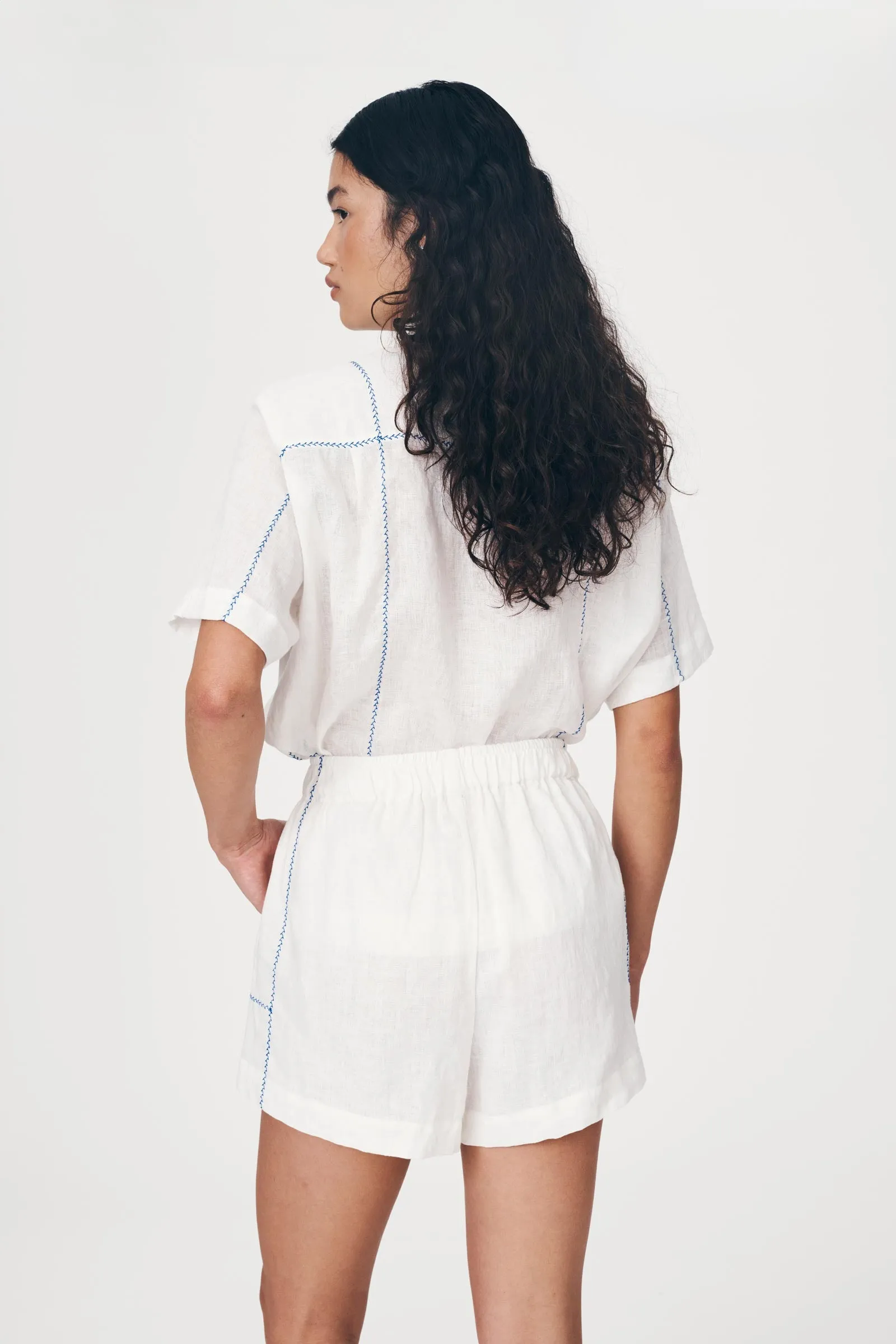 Aries Linen Shorts sold by Rowie the Label product image thumbnail 5