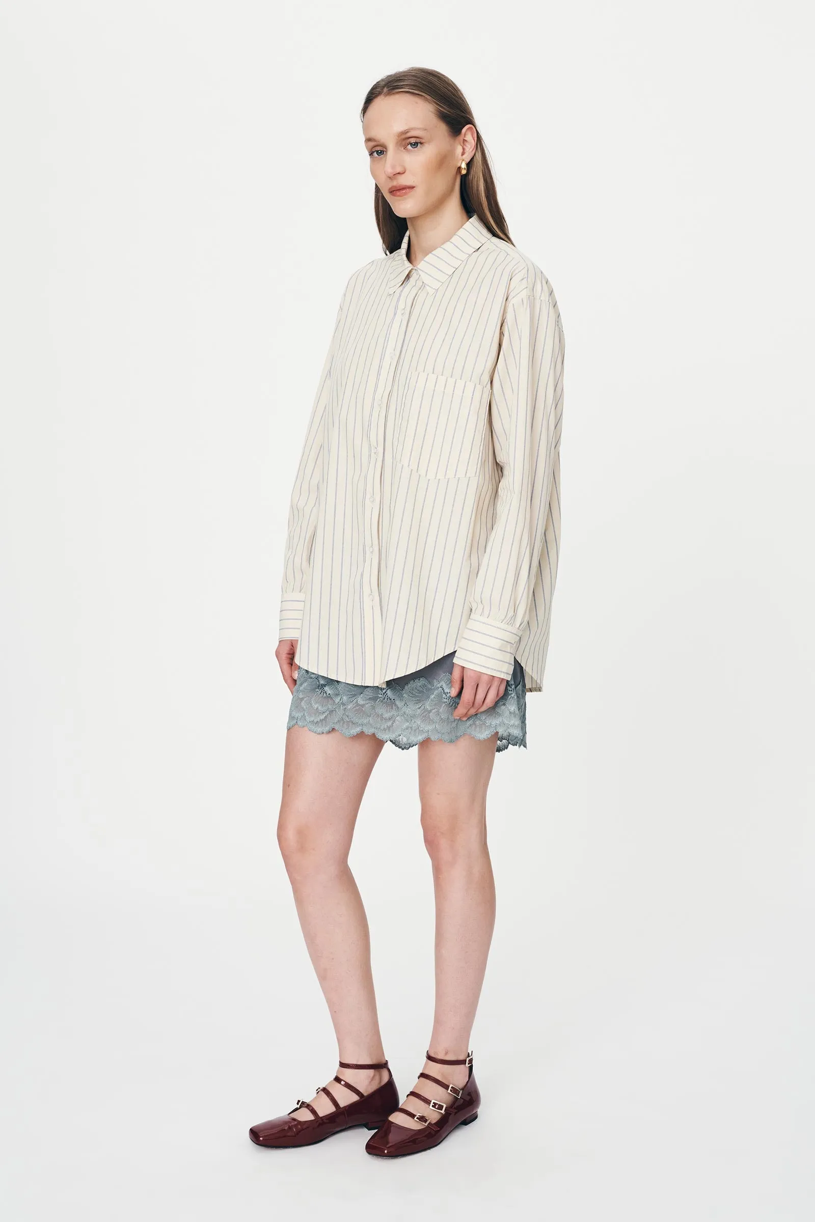 Ramona Stripe Long Sleeve Shirt sold by Rowie the Label product image thumbnail 3