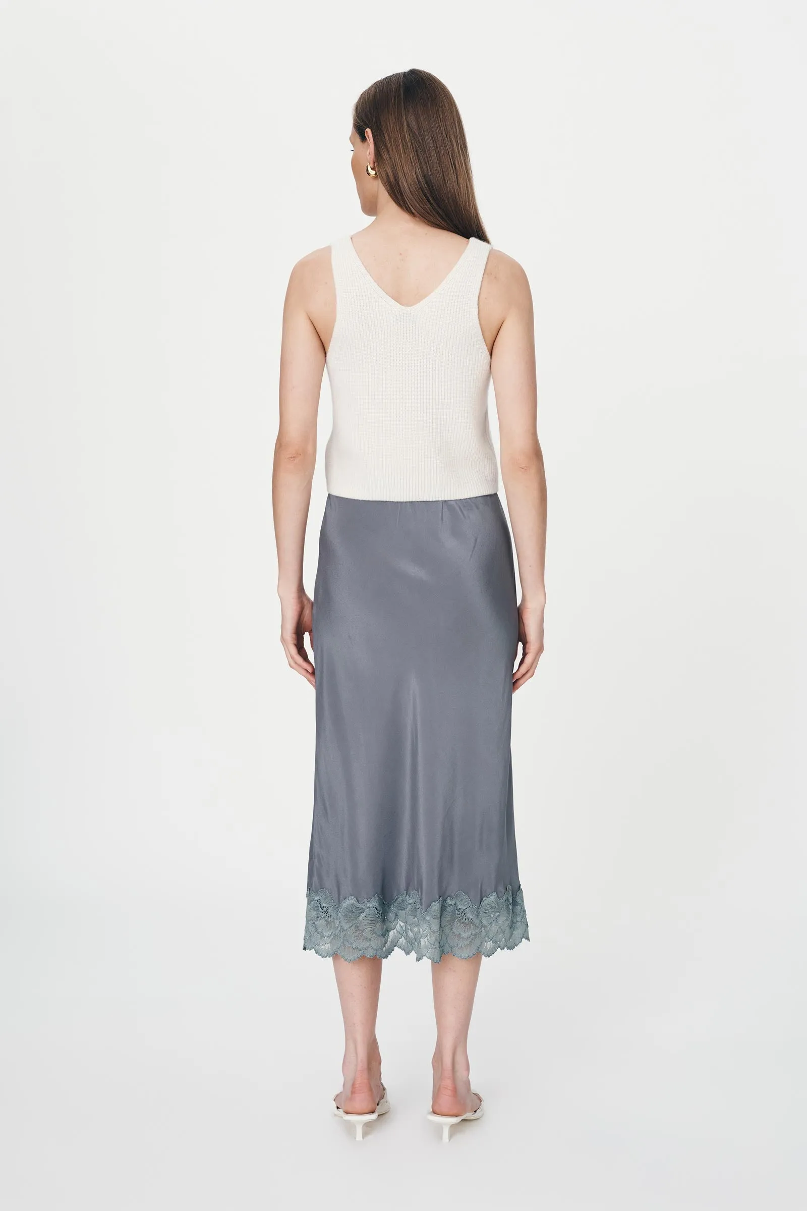 Marina Silk Midi Skirt sold by Rowie the Label product image thumbnail 5