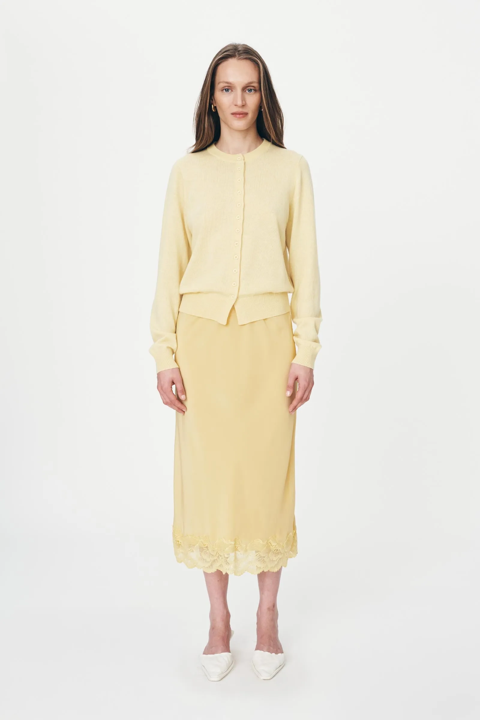 Marina Silk Midi Skirt sold by Rowie the Label