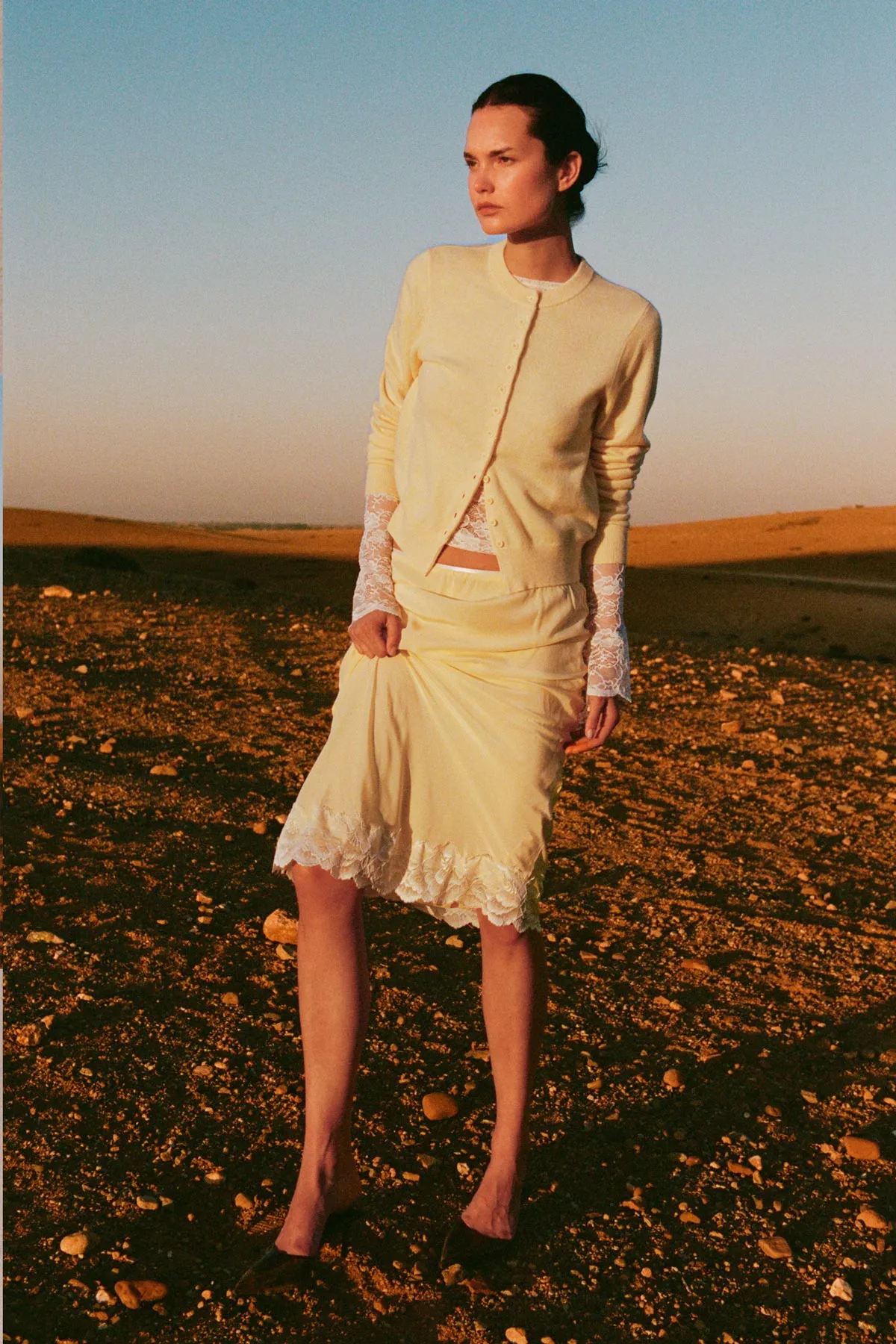 Marina Silk Midi Skirt sold by Rowie the Label product image thumbnail 5