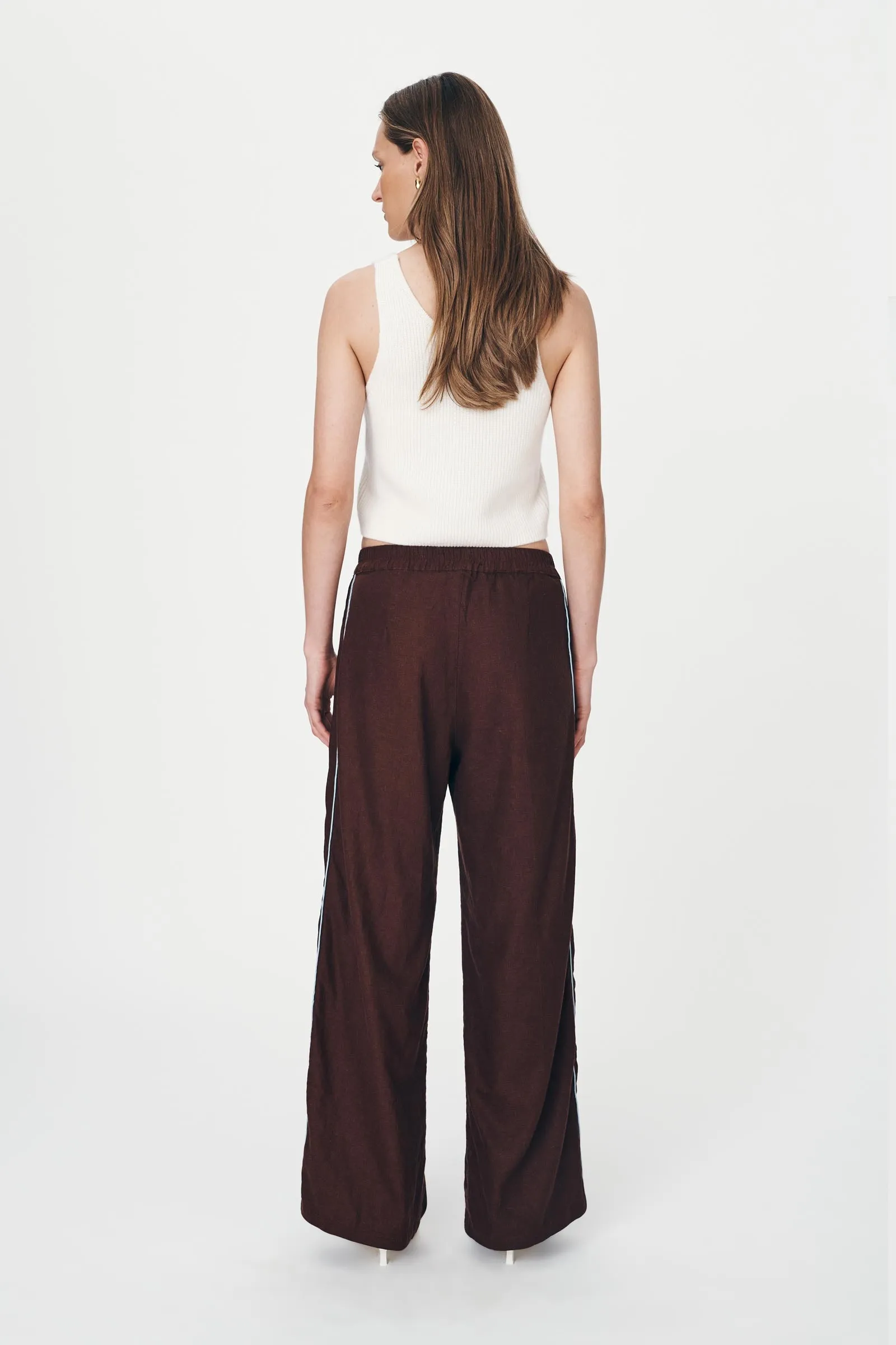 Kaia Linen Straight Pants sold by Rowie the Label product image thumbnail 5