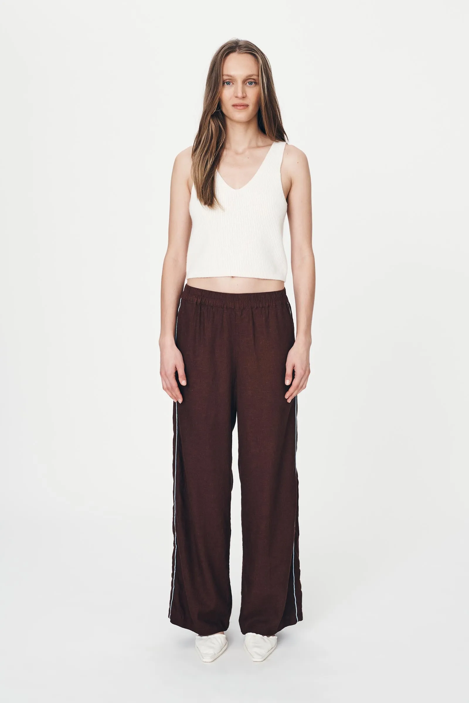 Kaia Linen Straight Pants sold by Rowie the Label product image thumbnail 3