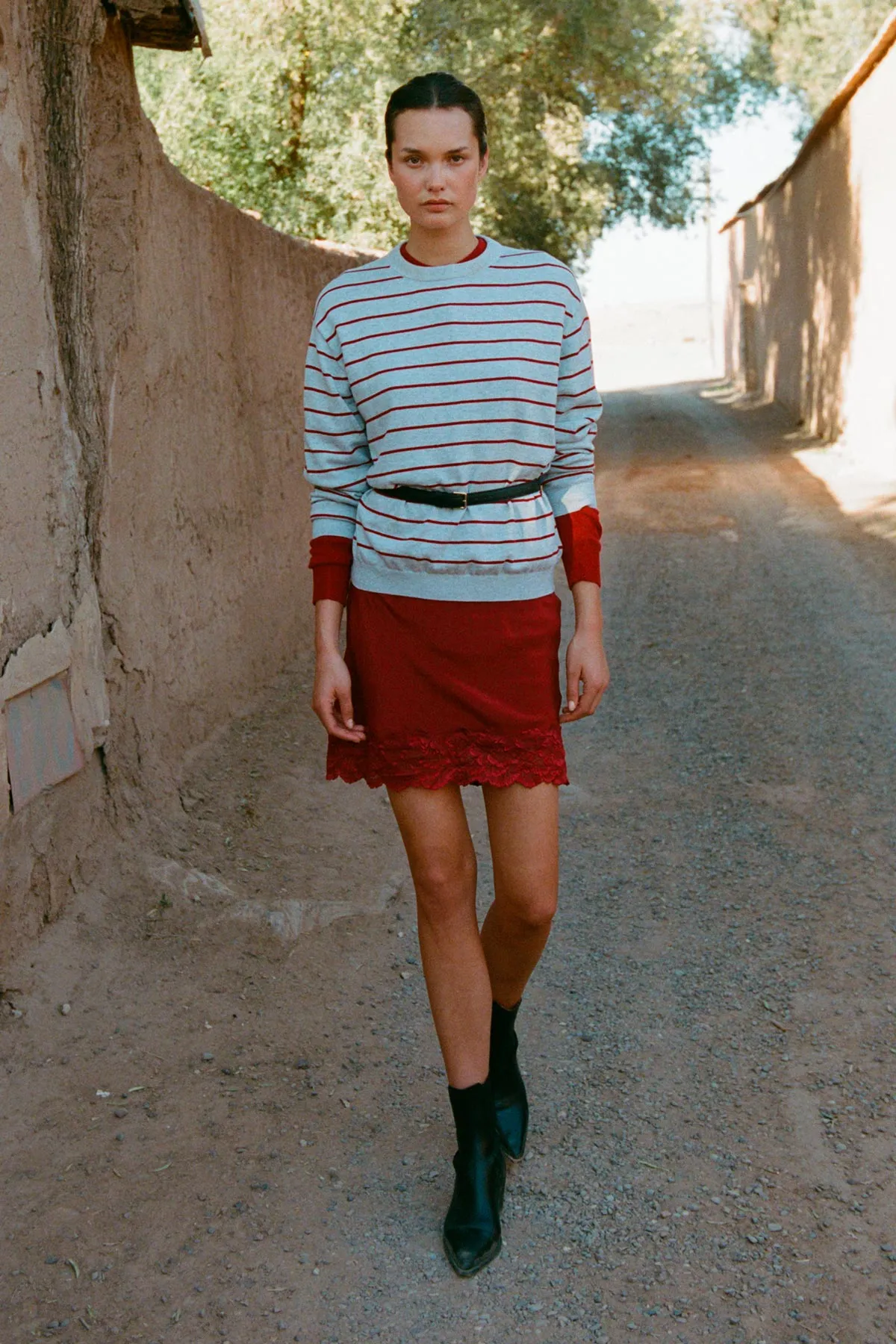 Marina Silk Mini Skirt sold by Rowie the Label