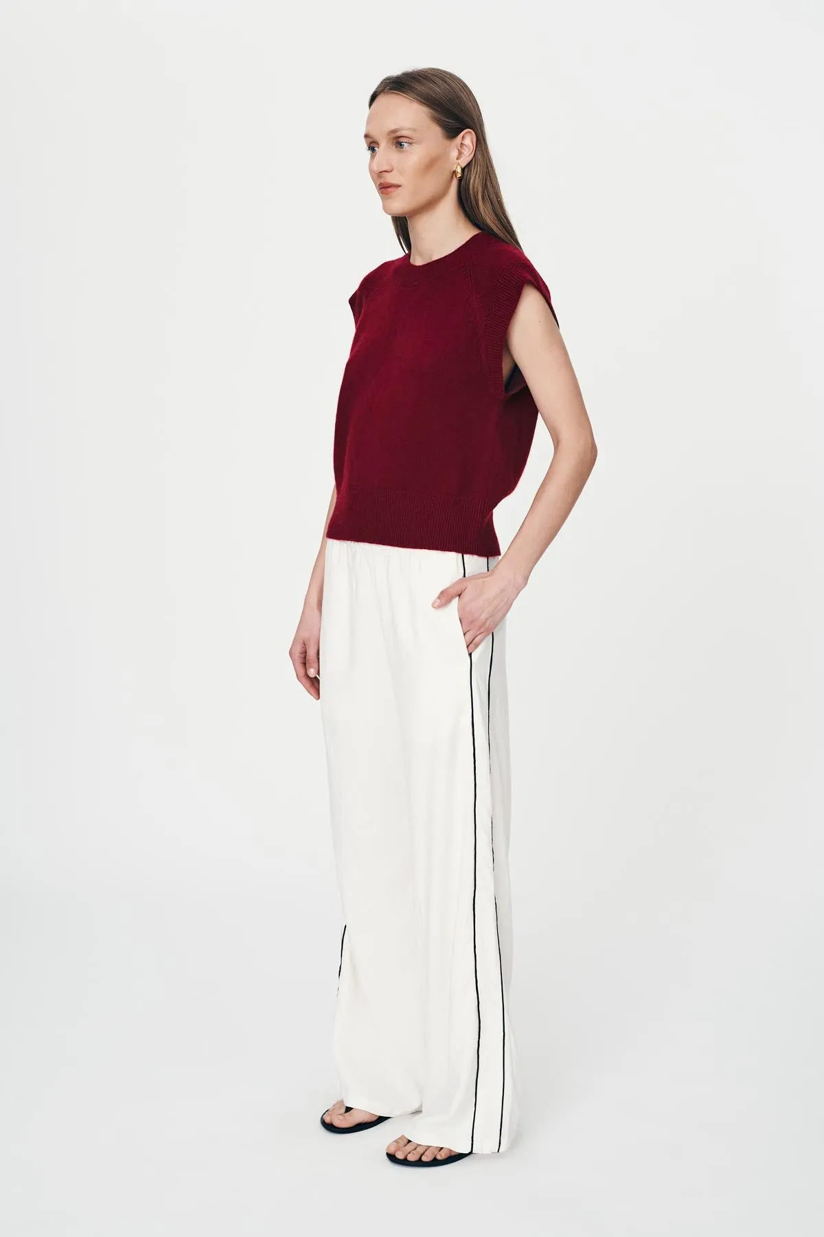 Kaia Linen Straight Pants sold by Rowie the Label product image thumbnail 4
