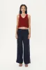 Kaia Linen Straight Pants sold by Rowie the Label
