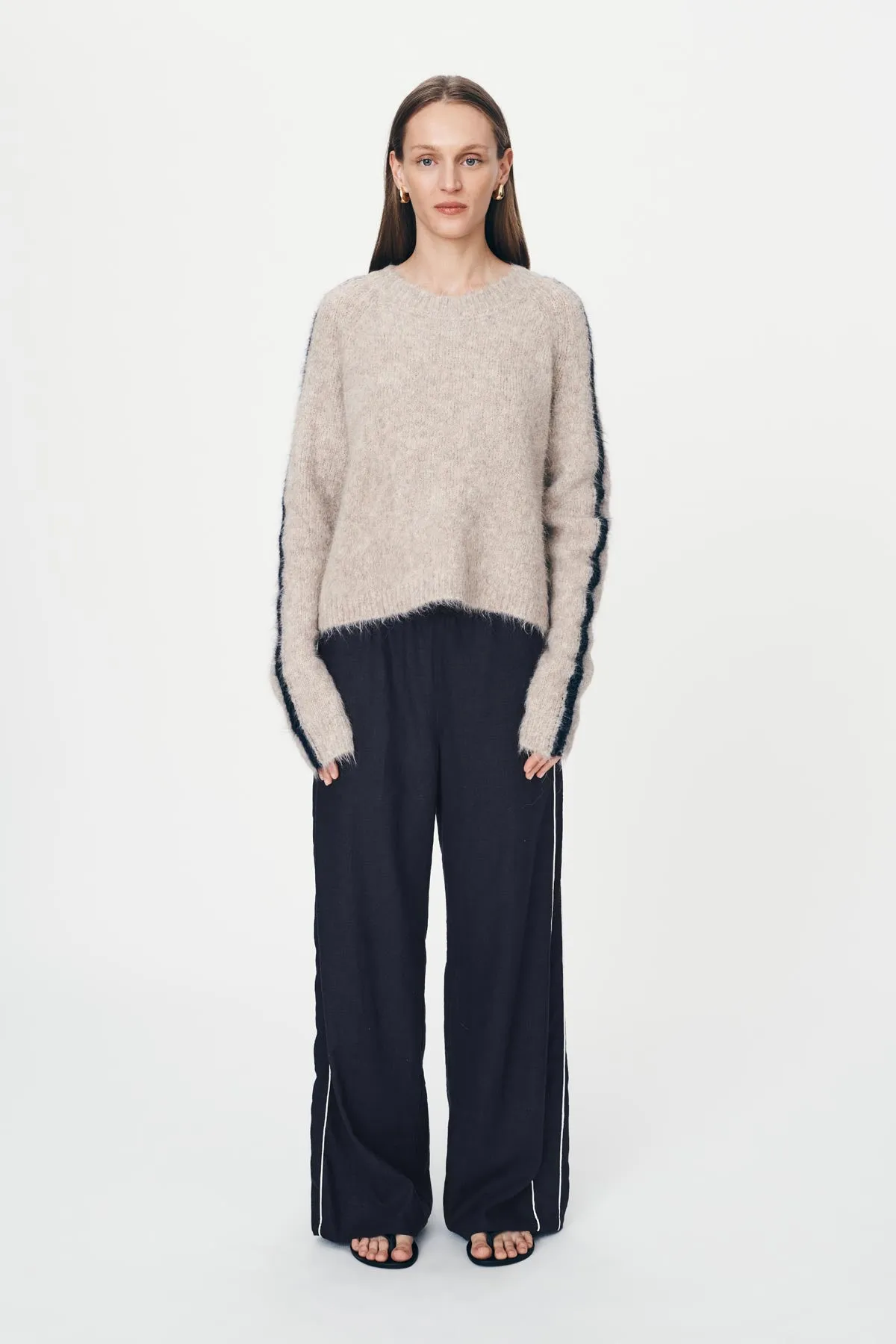 Kaia Linen Straight Pants sold by Rowie the Label product image thumbnail 3