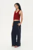 Kaia Linen Straight Pants sold by Rowie the Label