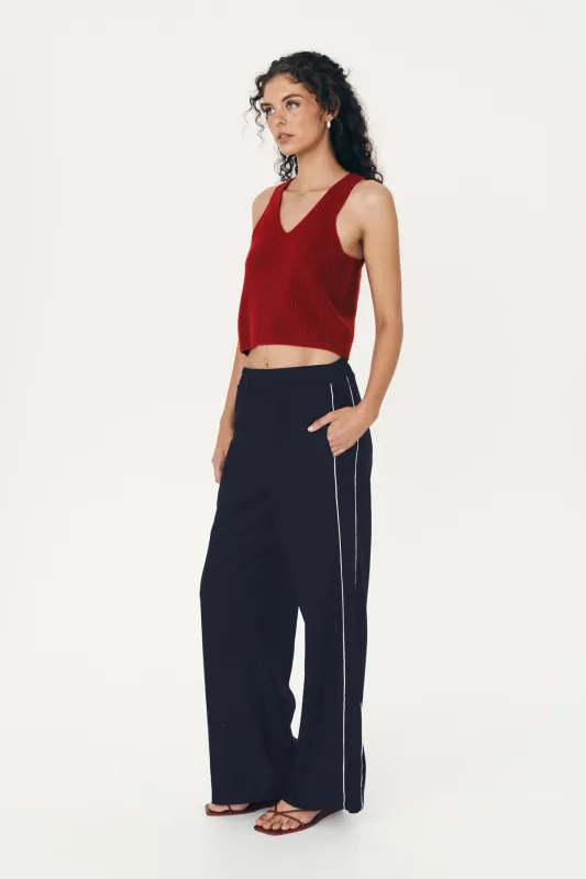 Kaia Linen Straight Pants sold by Rowie the Label