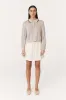 Uma Linen Knit Polo Top sold by Rowie the Label