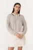 Uma Linen Knit Polo Top sold by Rowie the Label