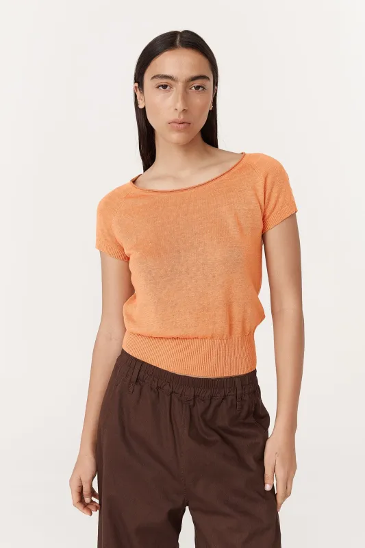 Sera Linen Knit Top made by Rowie the Label