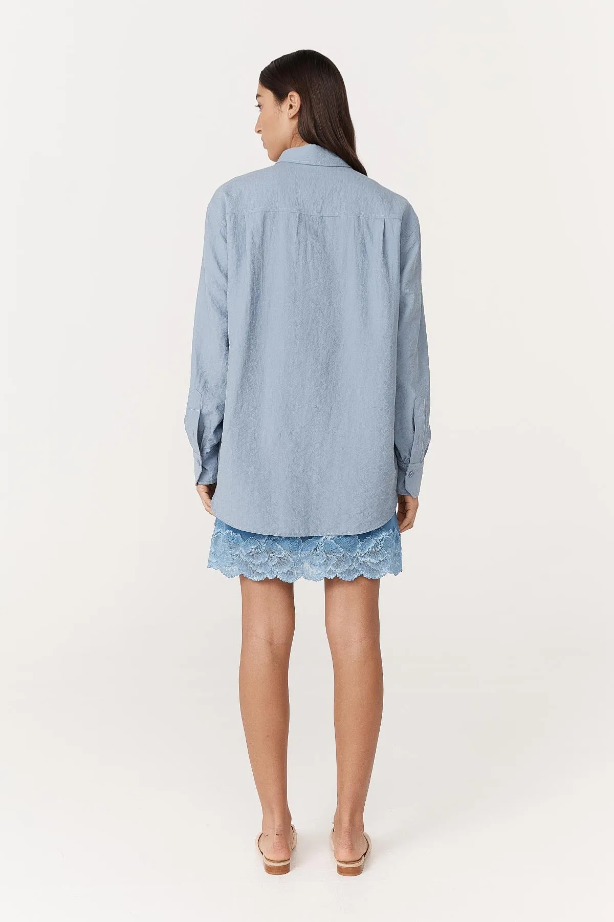 Ramona Silk Long Sleeve Shirt sold by Rowie the Label product image thumbnail 5