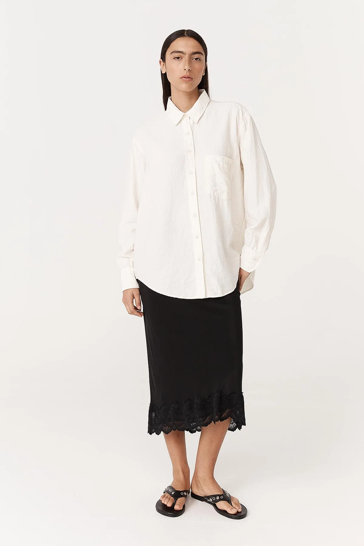 Ramona Silk Long Sleeve Shirt sold by Rowie the Label product image thumbnail 3