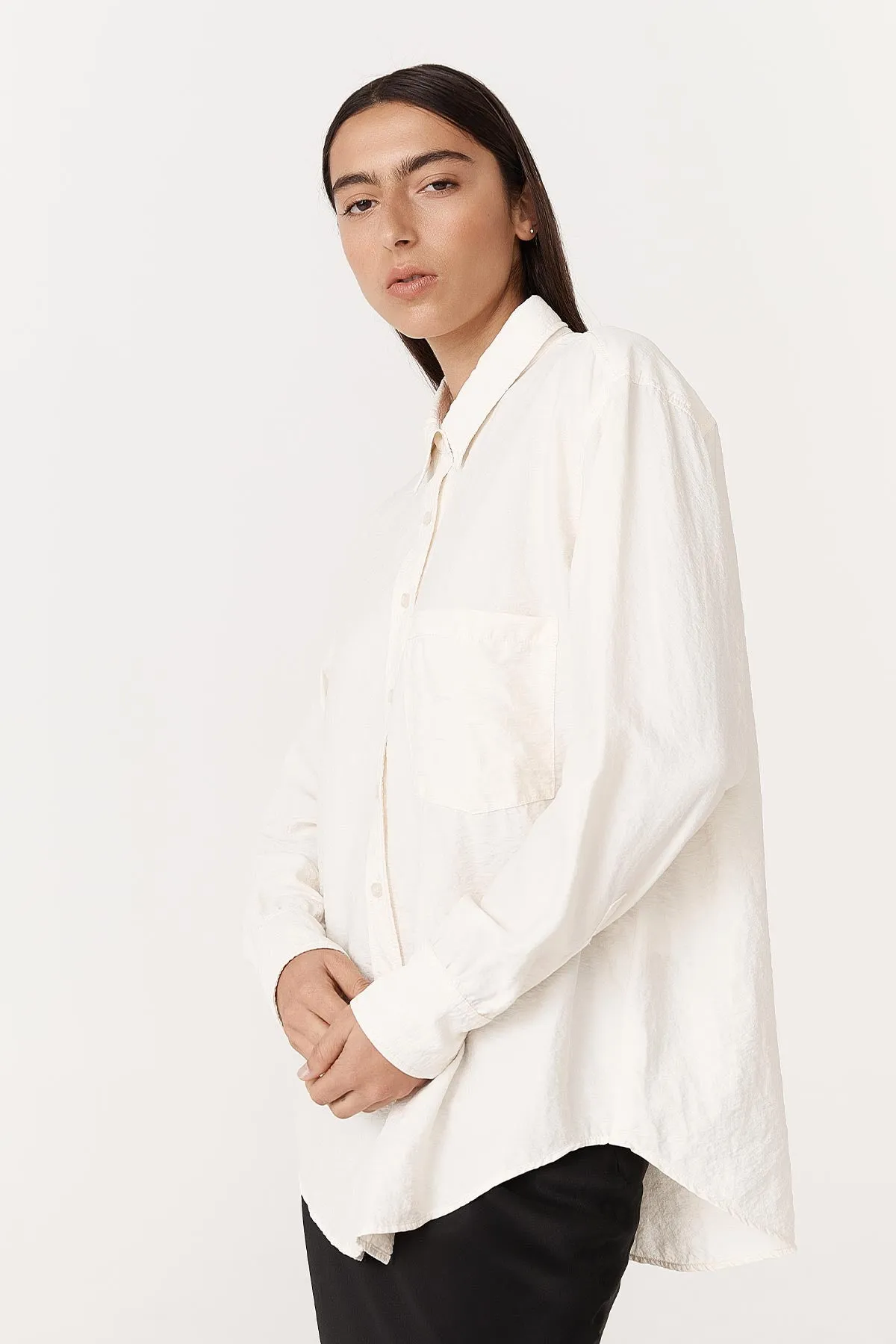 Ramona Silk Long Sleeve Shirt sold by Rowie the Label product image thumbnail 4