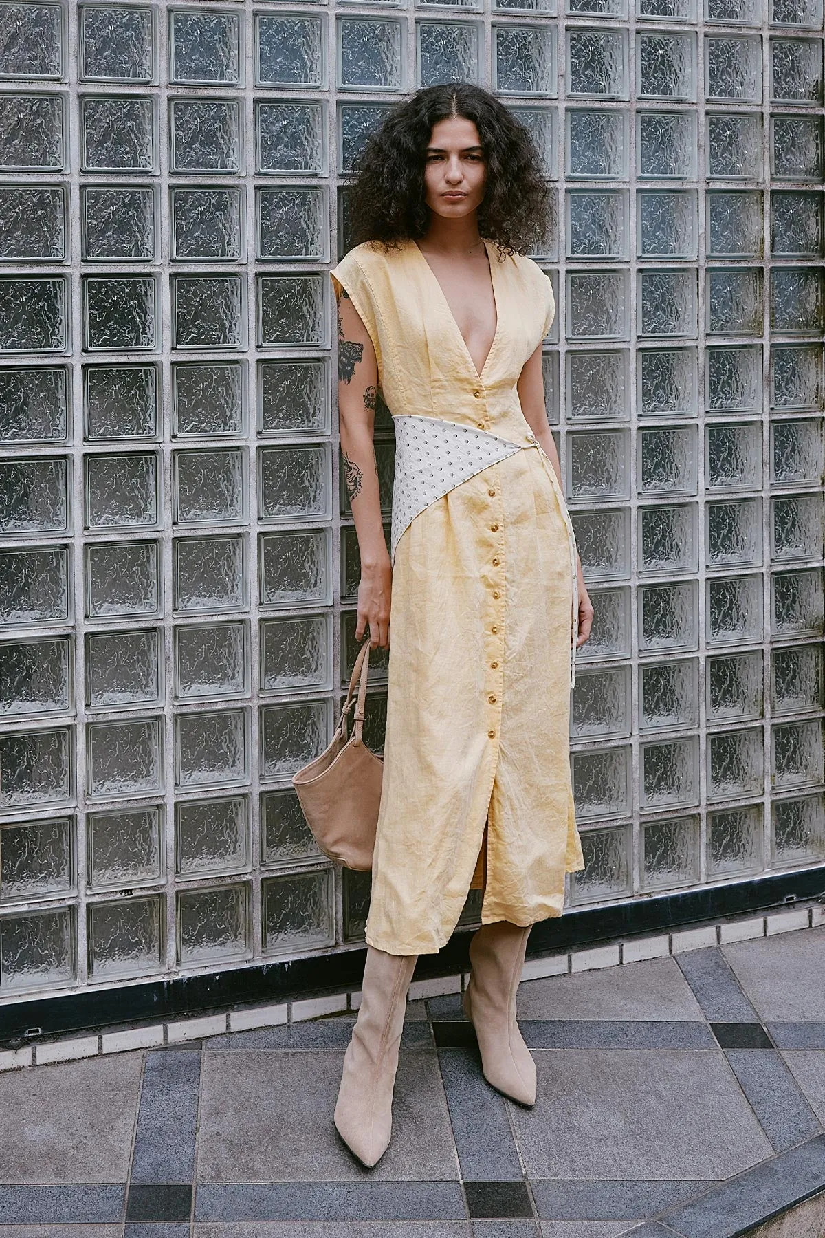 Mira Linen Midi Dress sold by Rowie the Label product image thumbnail 5