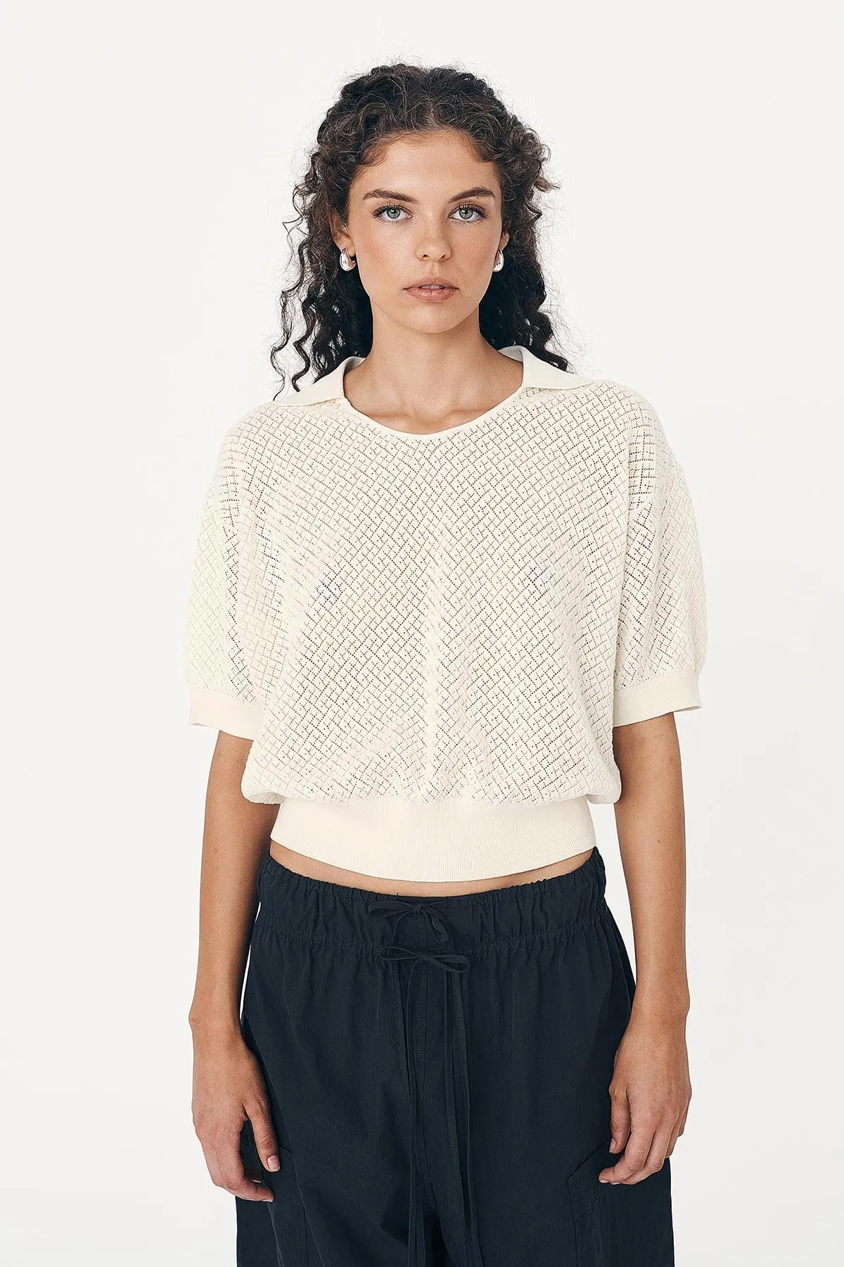 Loretta Pointelle Knit Top sold by Rowie the Label product image thumbnail 3