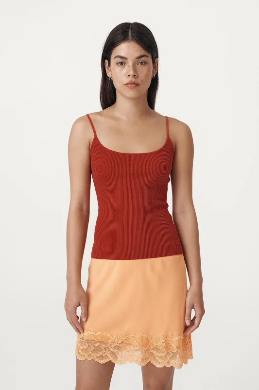 Ruby Rib Knit Singlet sold by Rowie the Label