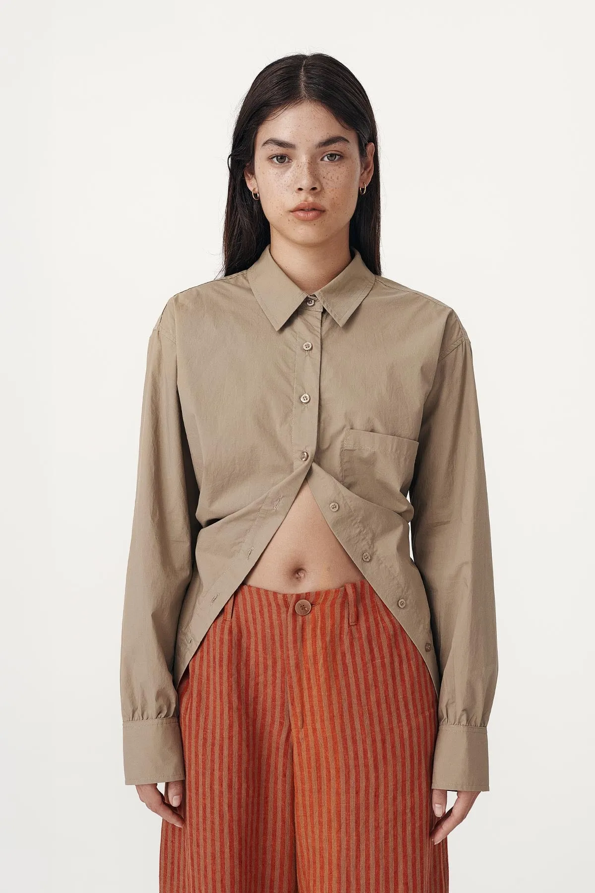 Ramona Tie Back Shirt sold by Rowie the Label