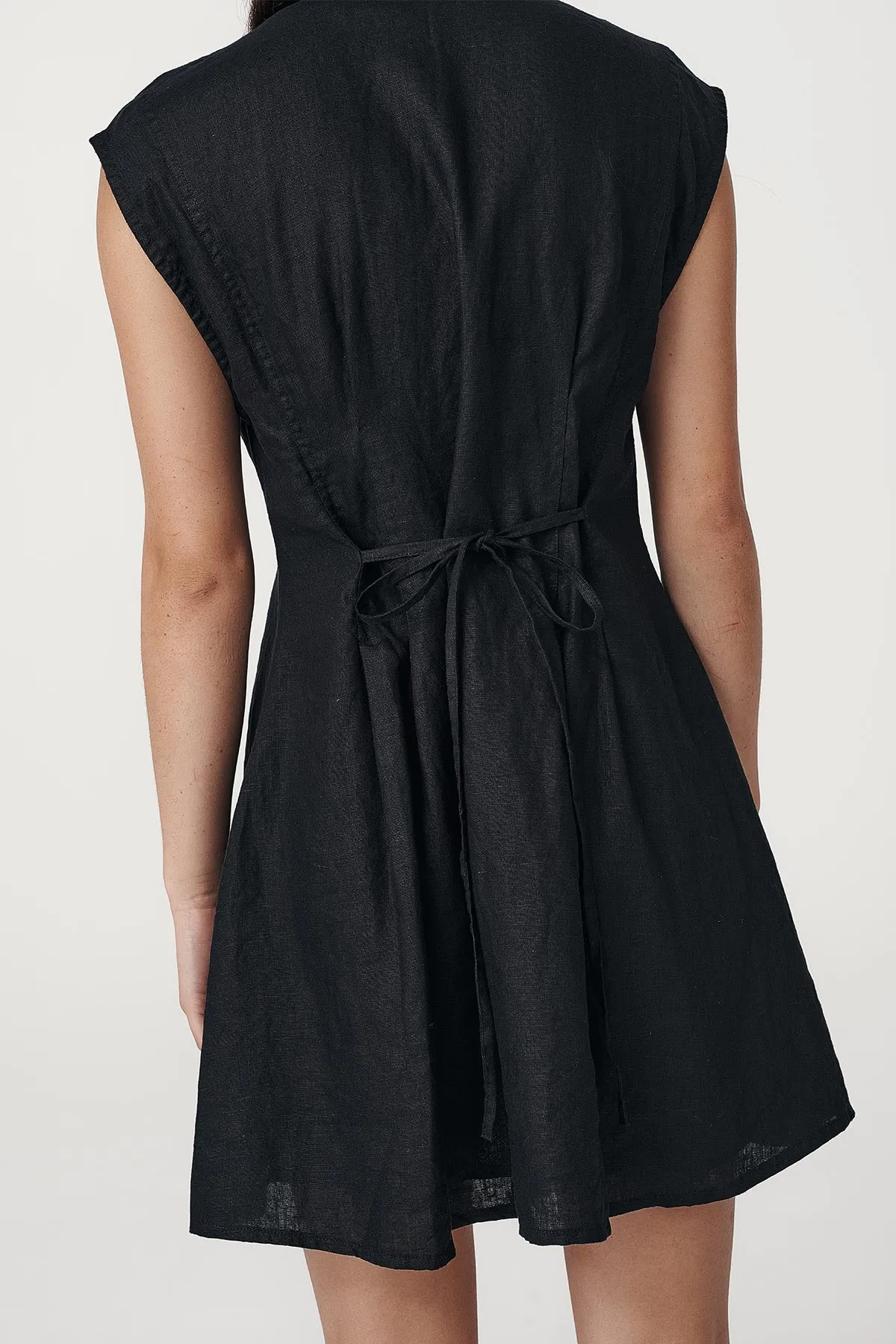 Mira Linen Mini Dress sold by Rowie the Label product image thumbnail 5