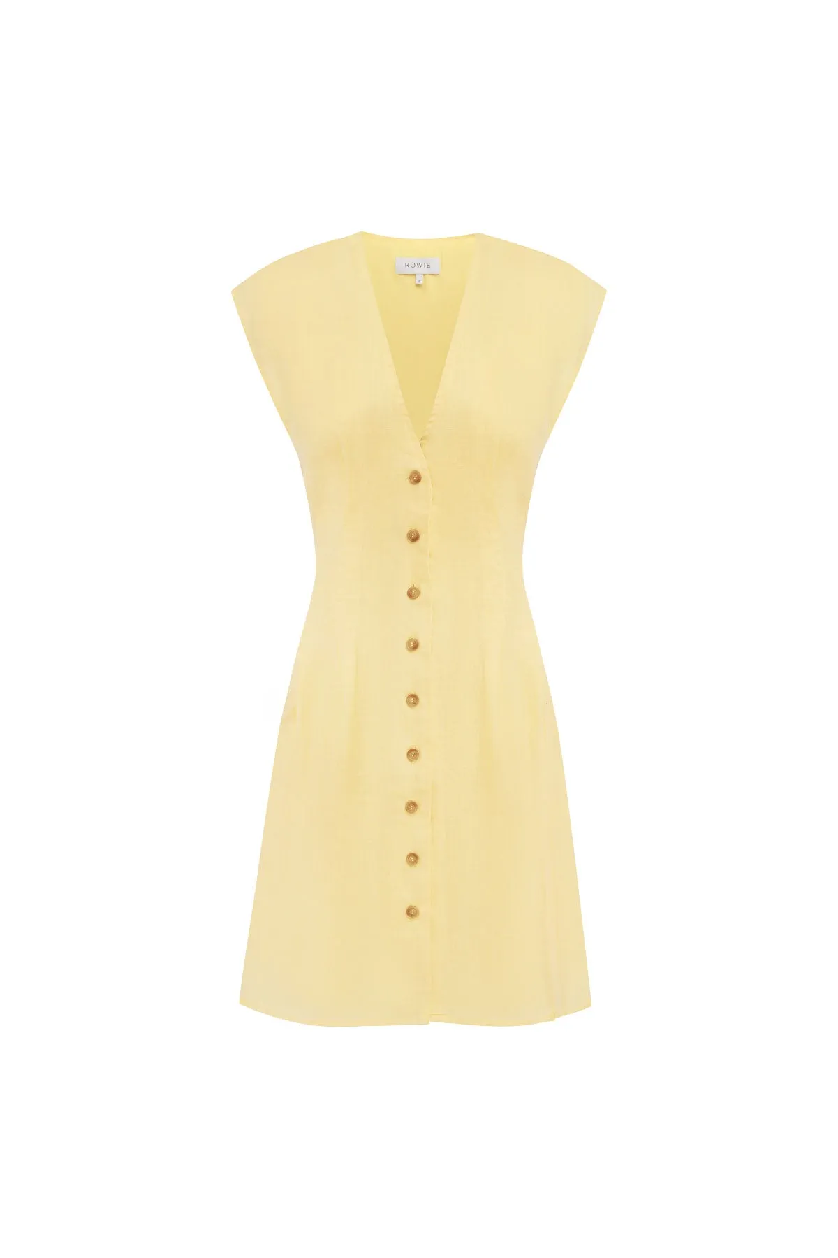 Mira Linen Mini Dress sold by Rowie the Label product image thumbnail 2