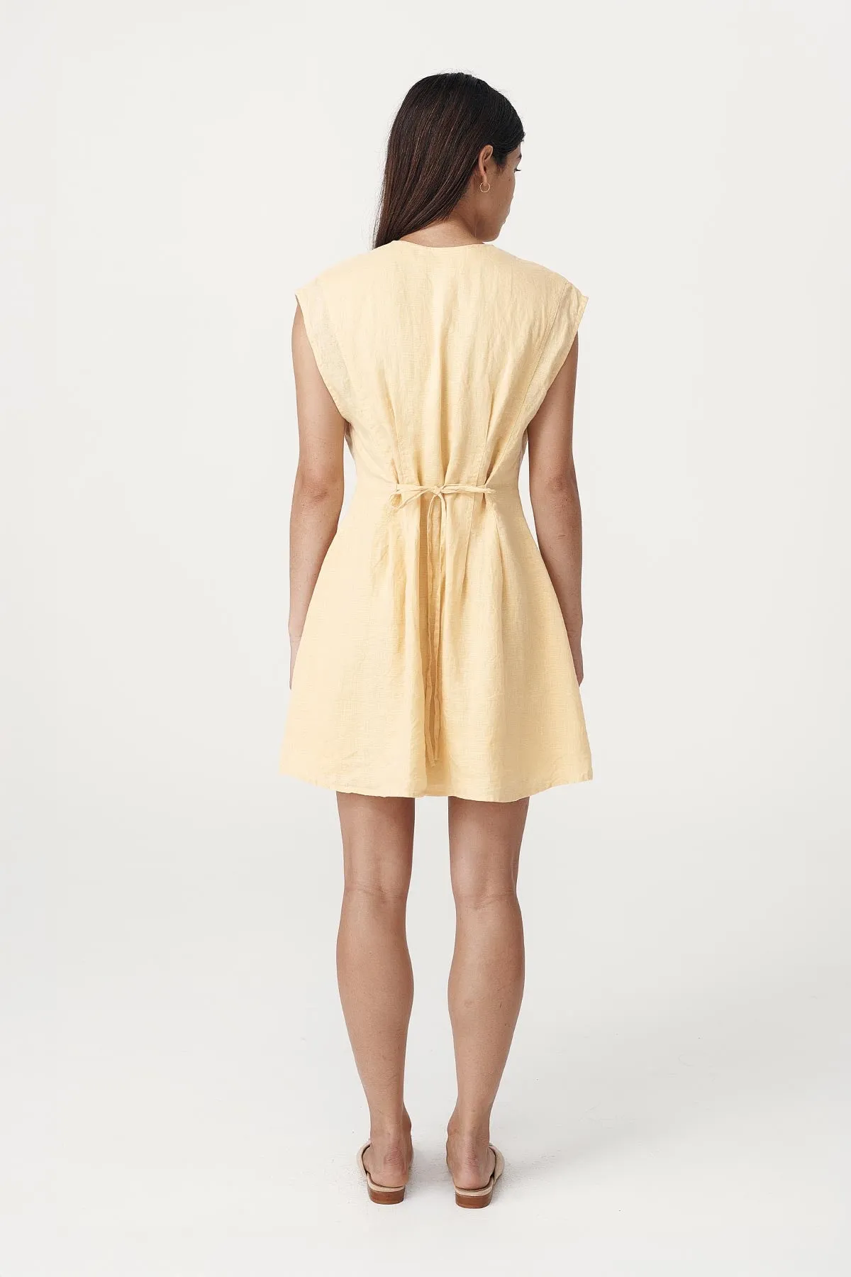 Mira Linen Mini Dress sold by Rowie the Label product image thumbnail 5
