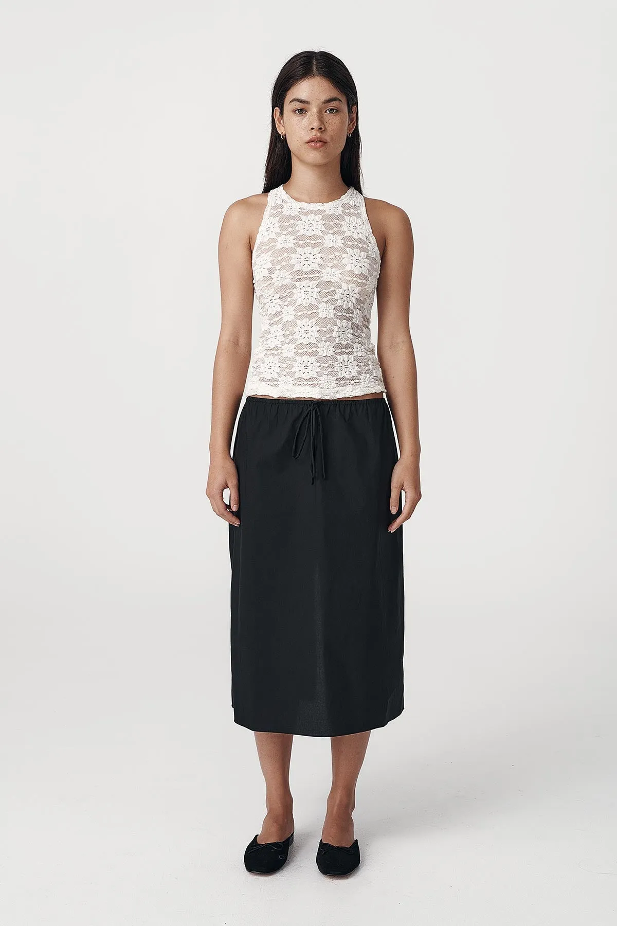 Emmy Organic Midi Skirt sold by Rowie the Label