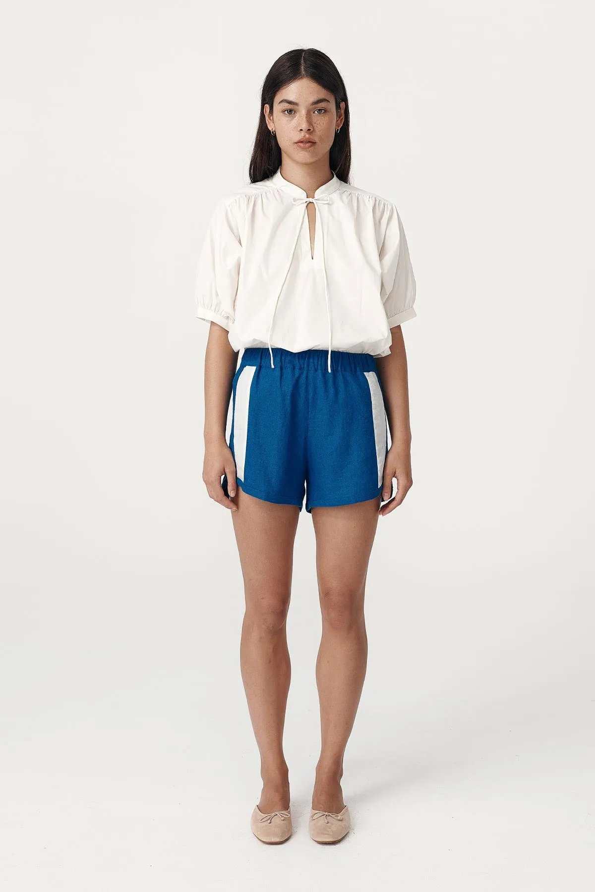 Simone Linen Shorts sold by Rowie the Label