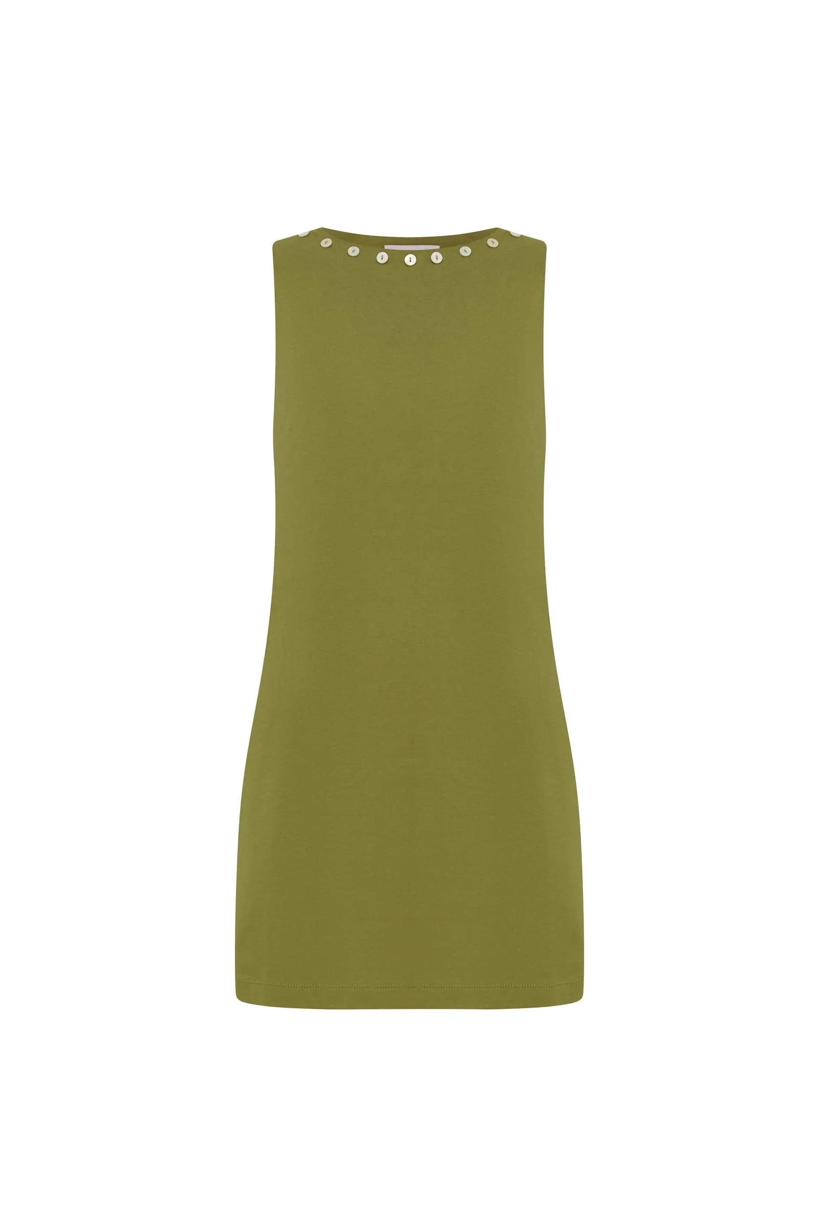 Muriel Button Boatneck Mini Dress sold by Rowie the Label product image thumbnail 2