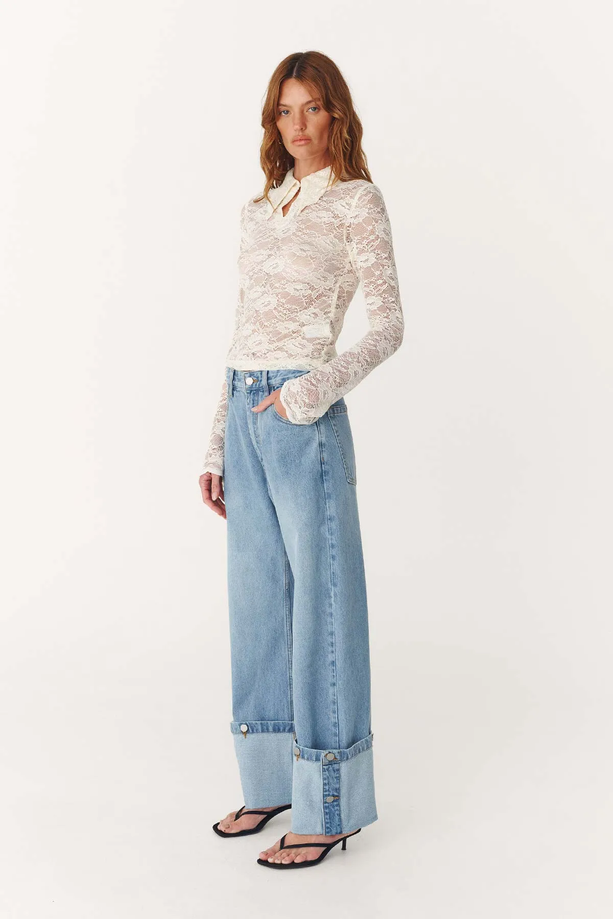 Walter Cuffed Straight Jeans sold by Rowie the Label product image thumbnail 3