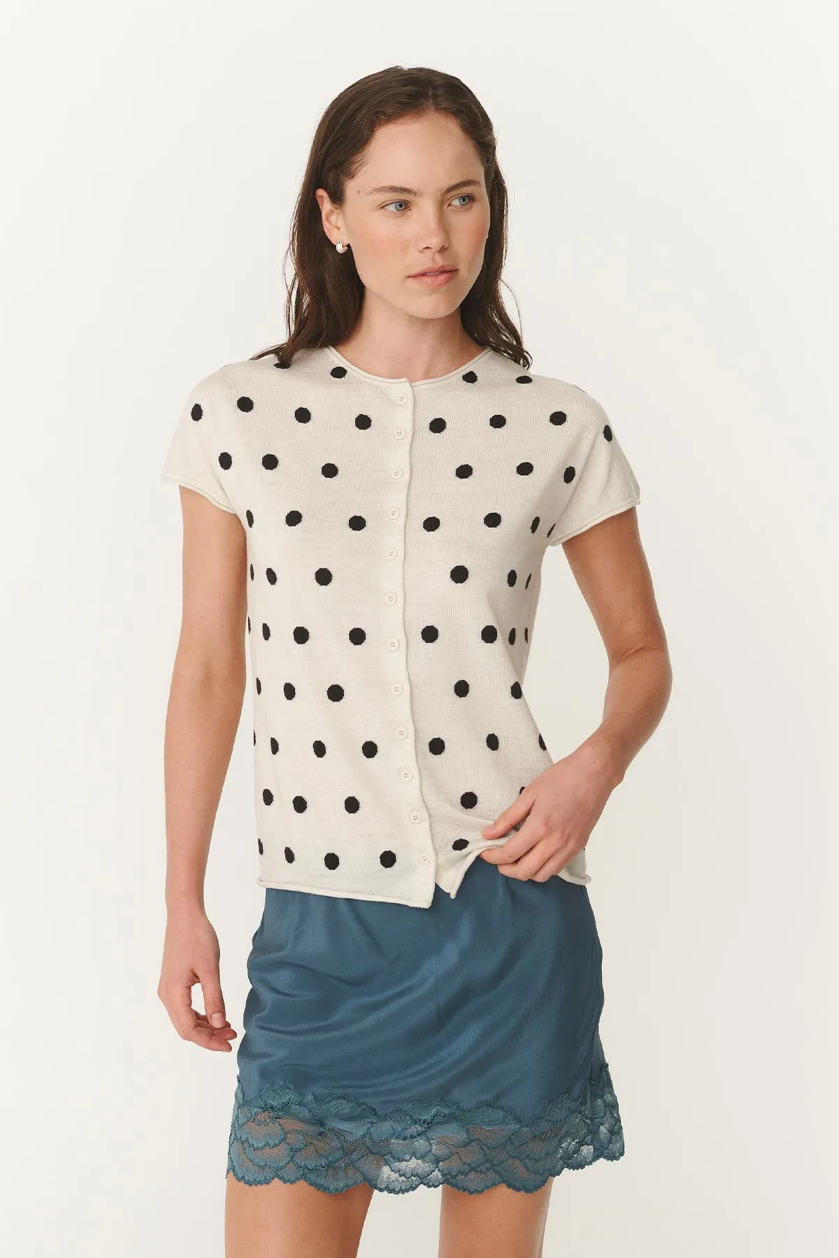 Sandra Merino Knit Top sold by Rowie the Label