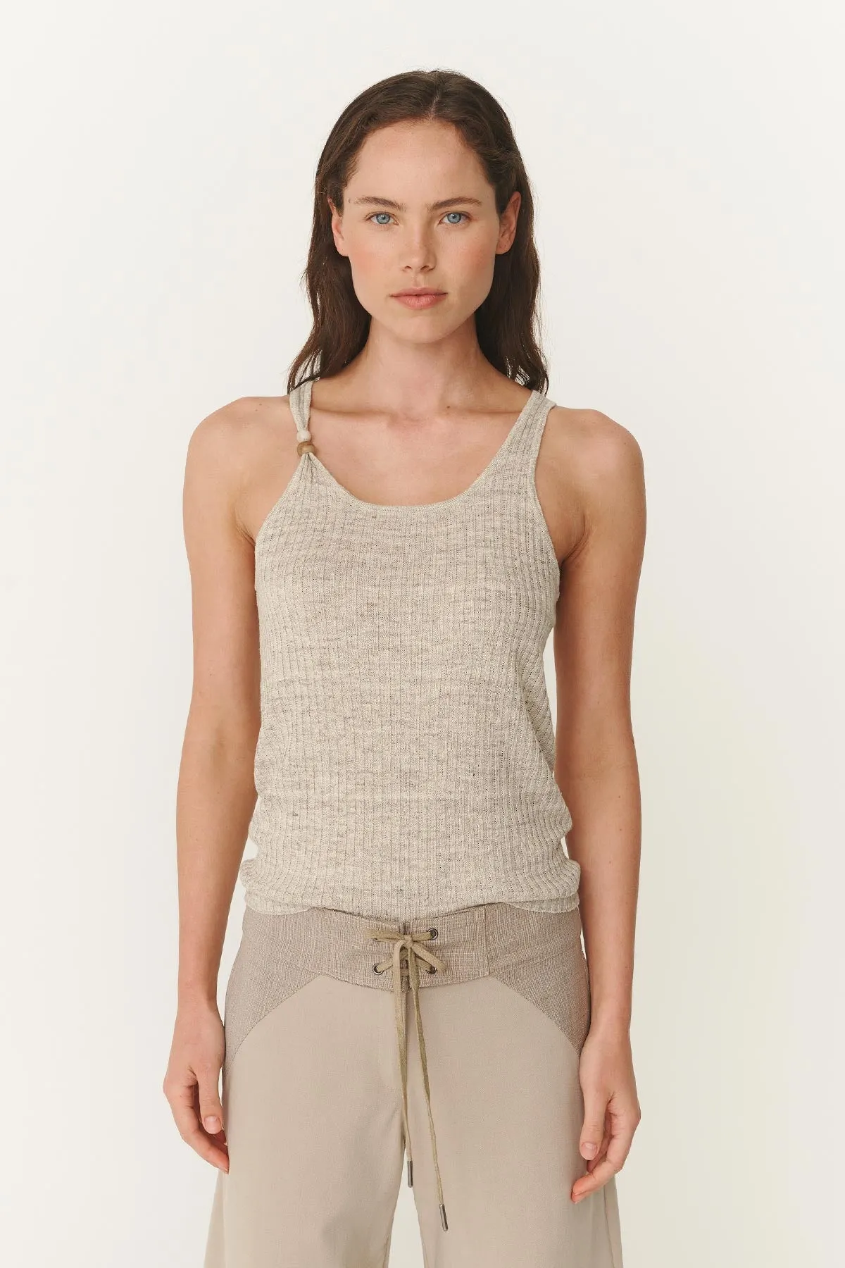 Haven Bead Linen Tank sold by Rowie the Label