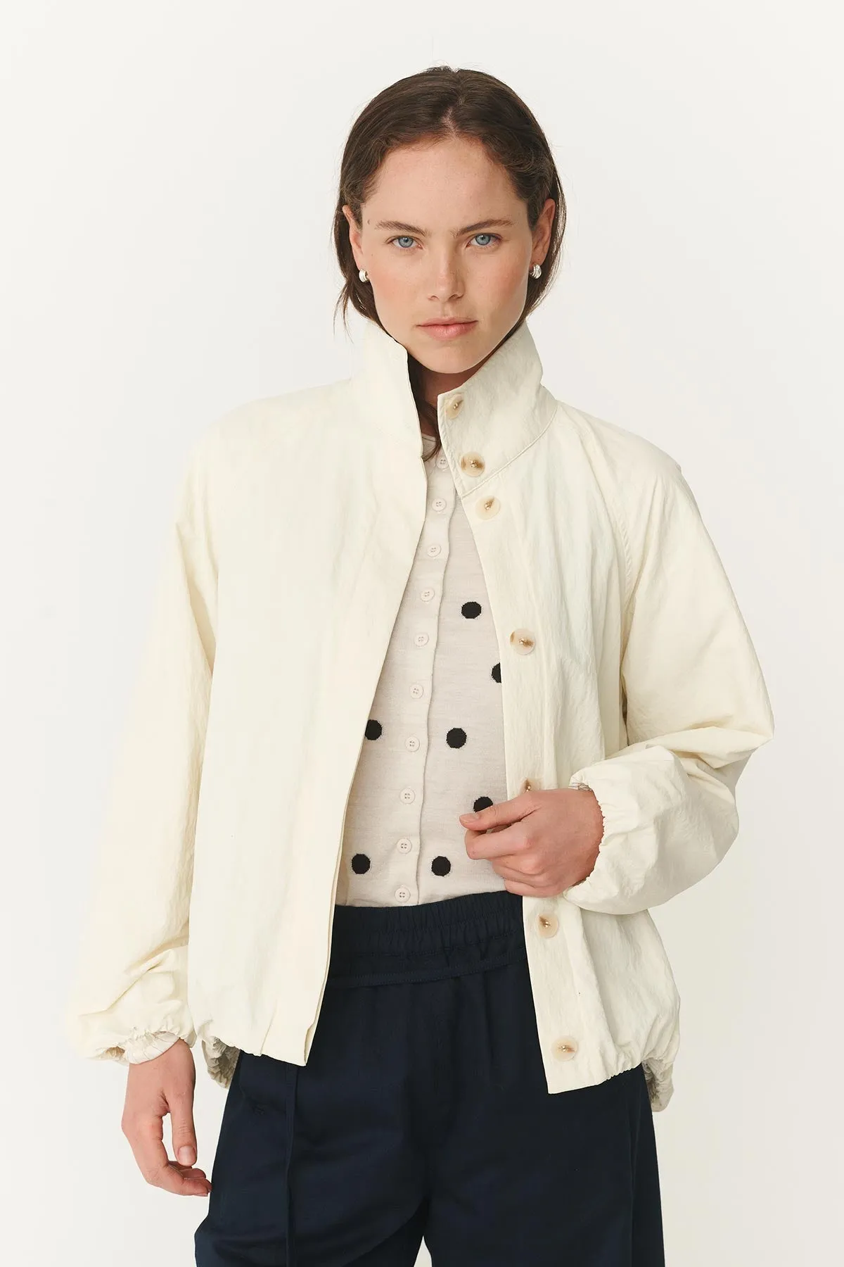 Soren Funnel Neck Bomber Jacket sold by Rowie the Label product image thumbnail 3