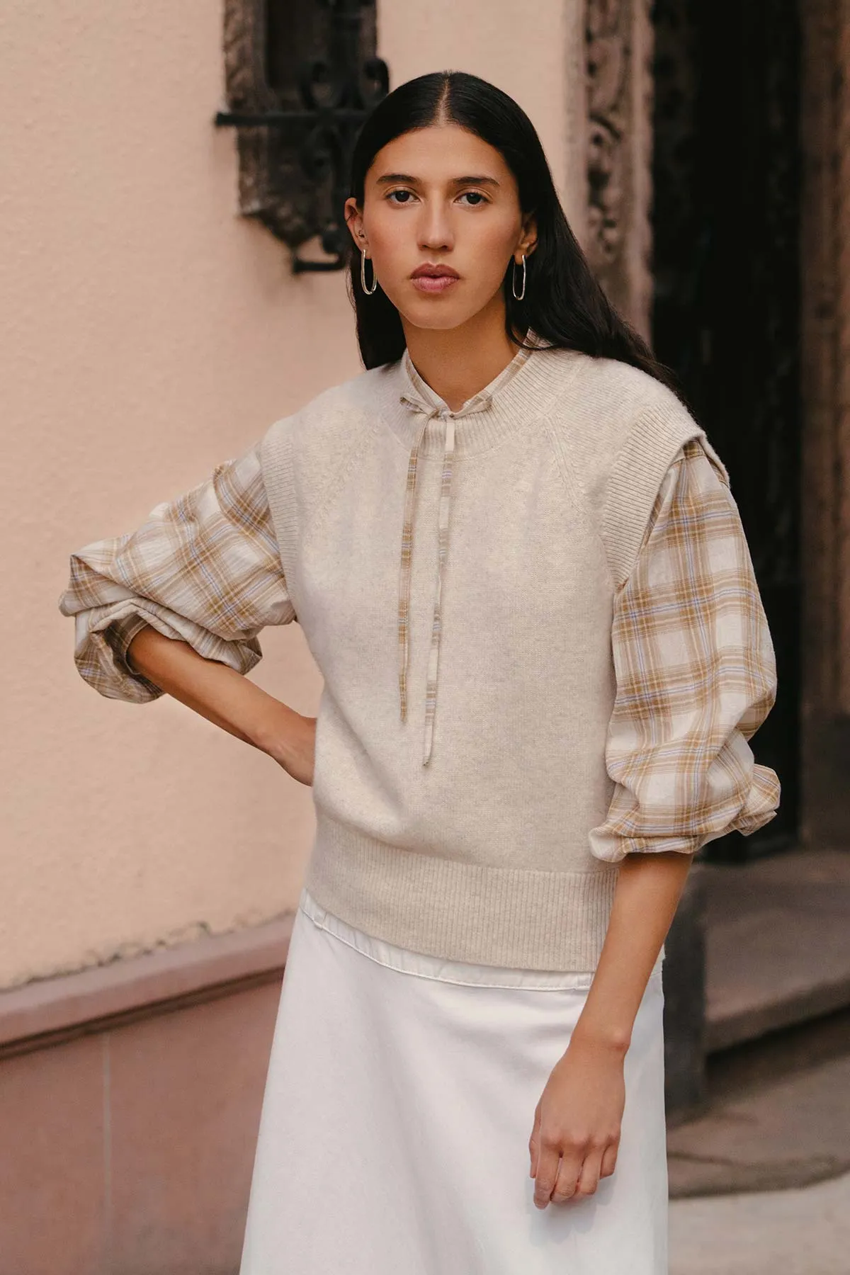 Quinn Merino Knit Vest sold by Rowie the Label