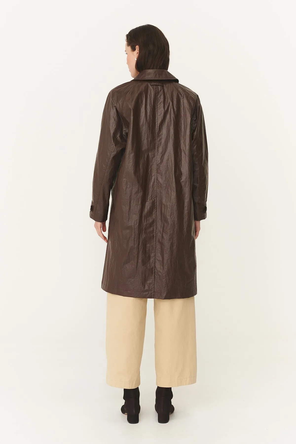 Marlow Coated Trench Coat sold by Rowie the Label product image thumbnail 5