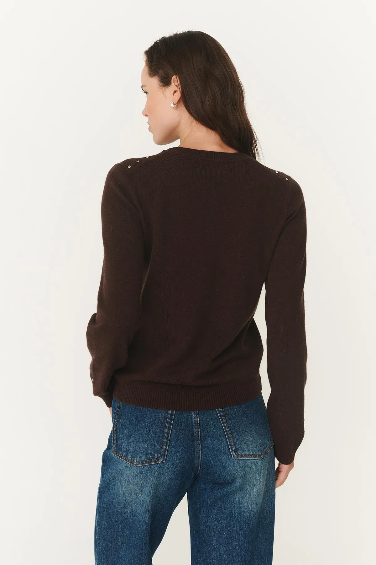 Emaline Stud Merino Knit Top sold by Rowie the Label product image thumbnail 5