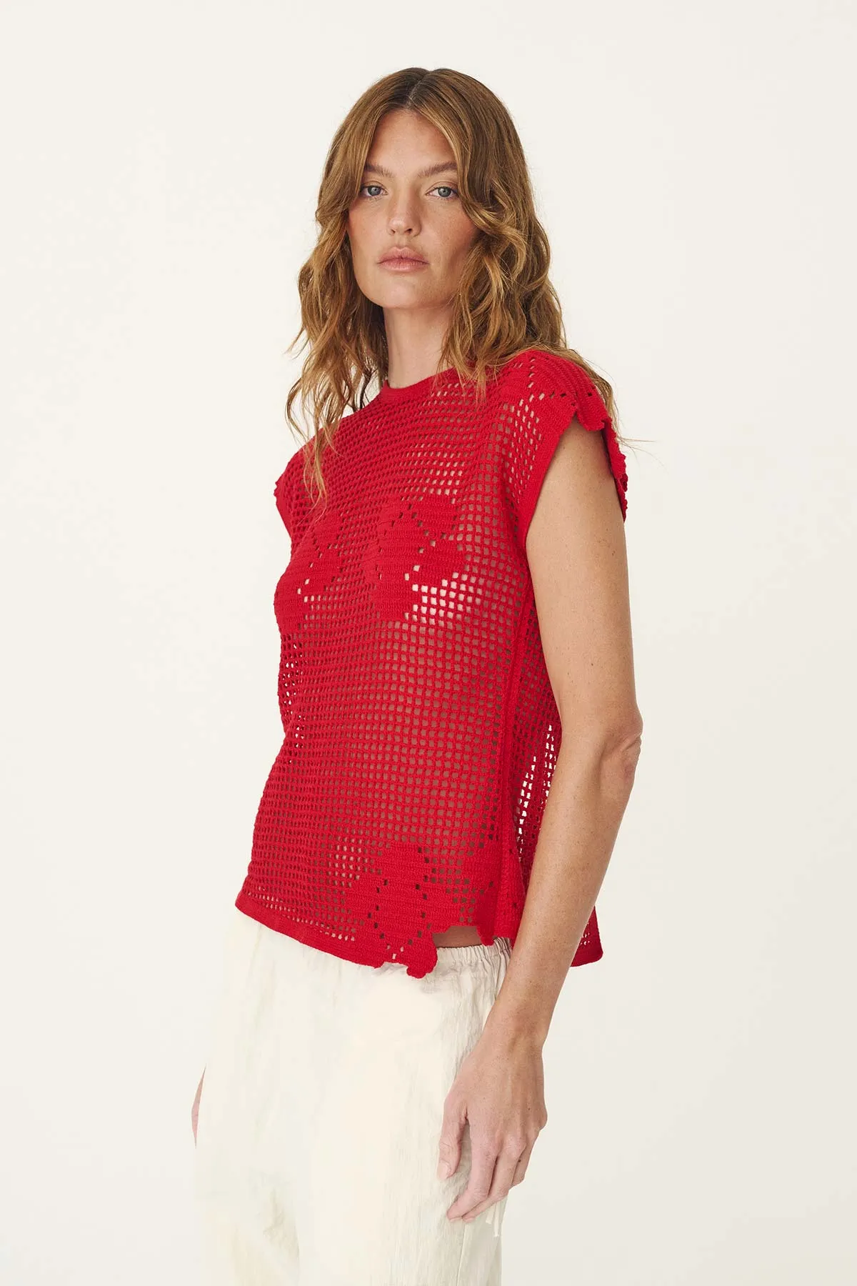 Pollyanna Floral Crochet Top sold by Rowie the Label product image thumbnail 5