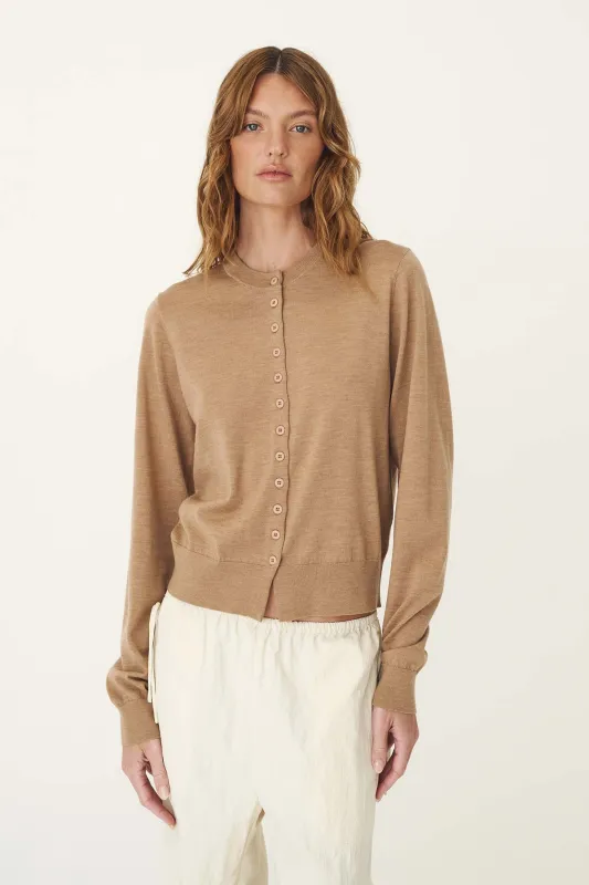 Maeve Merino Spring Cardigan made by Rowie the Label