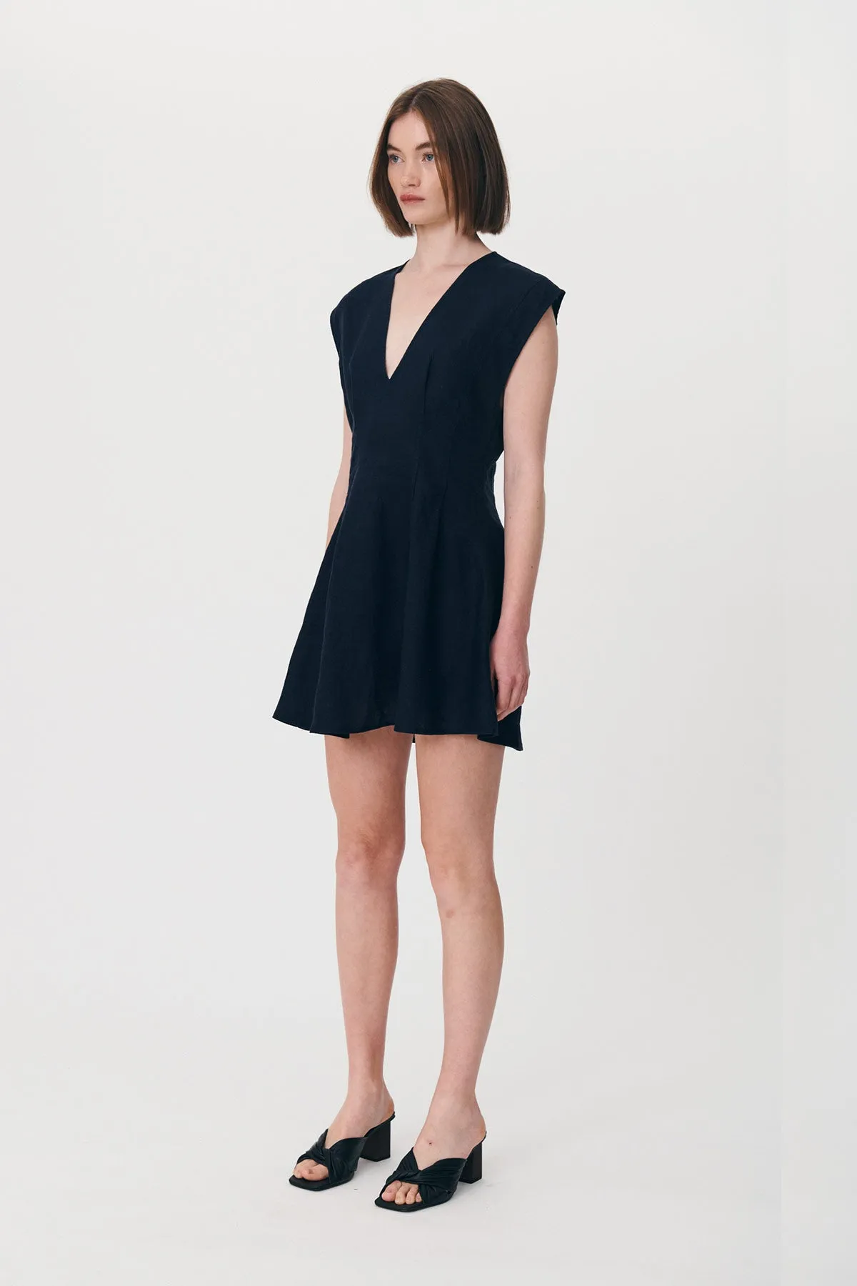 Anica Linen Mini Dress sold by Rowie the Label product image thumbnail 4